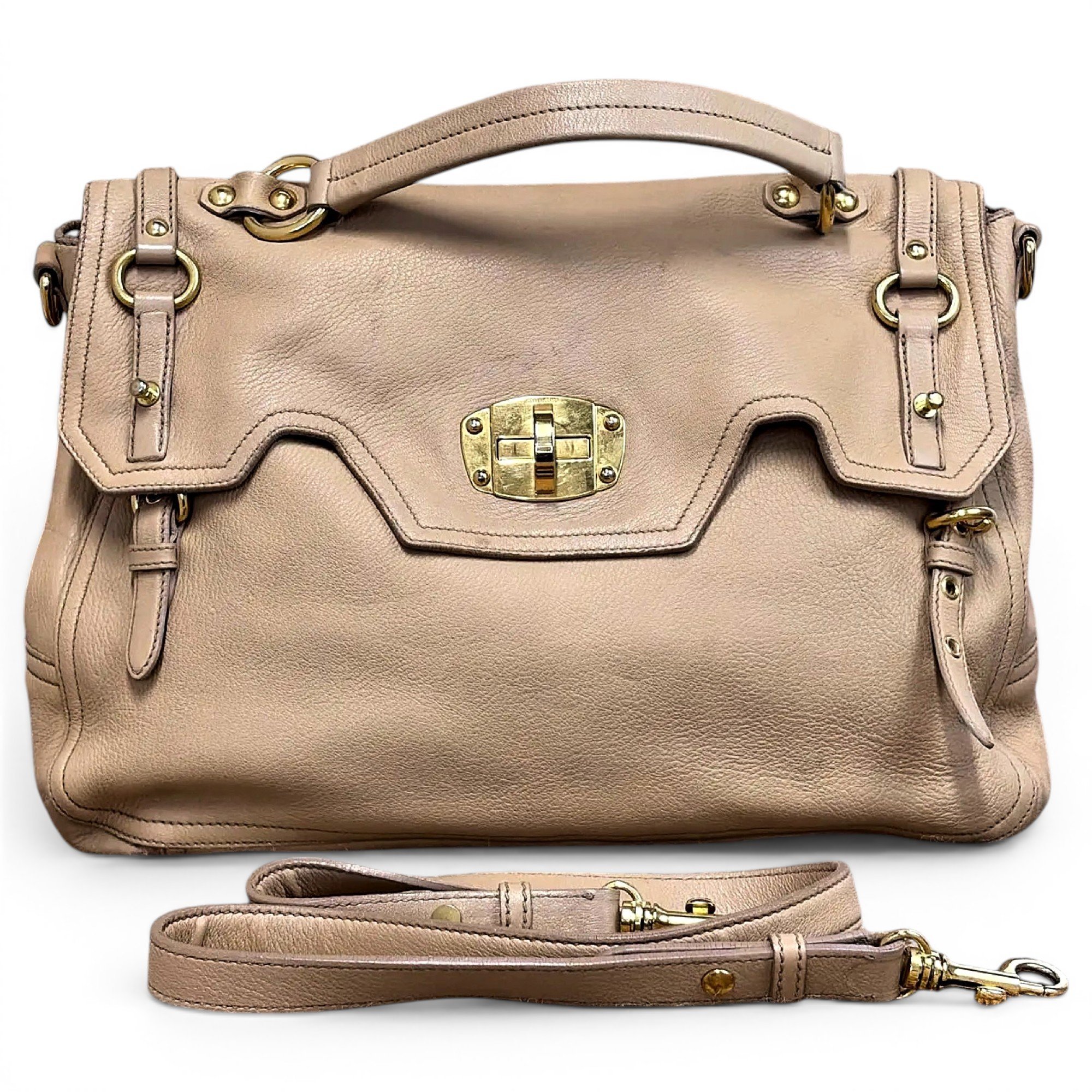 Leather handbag