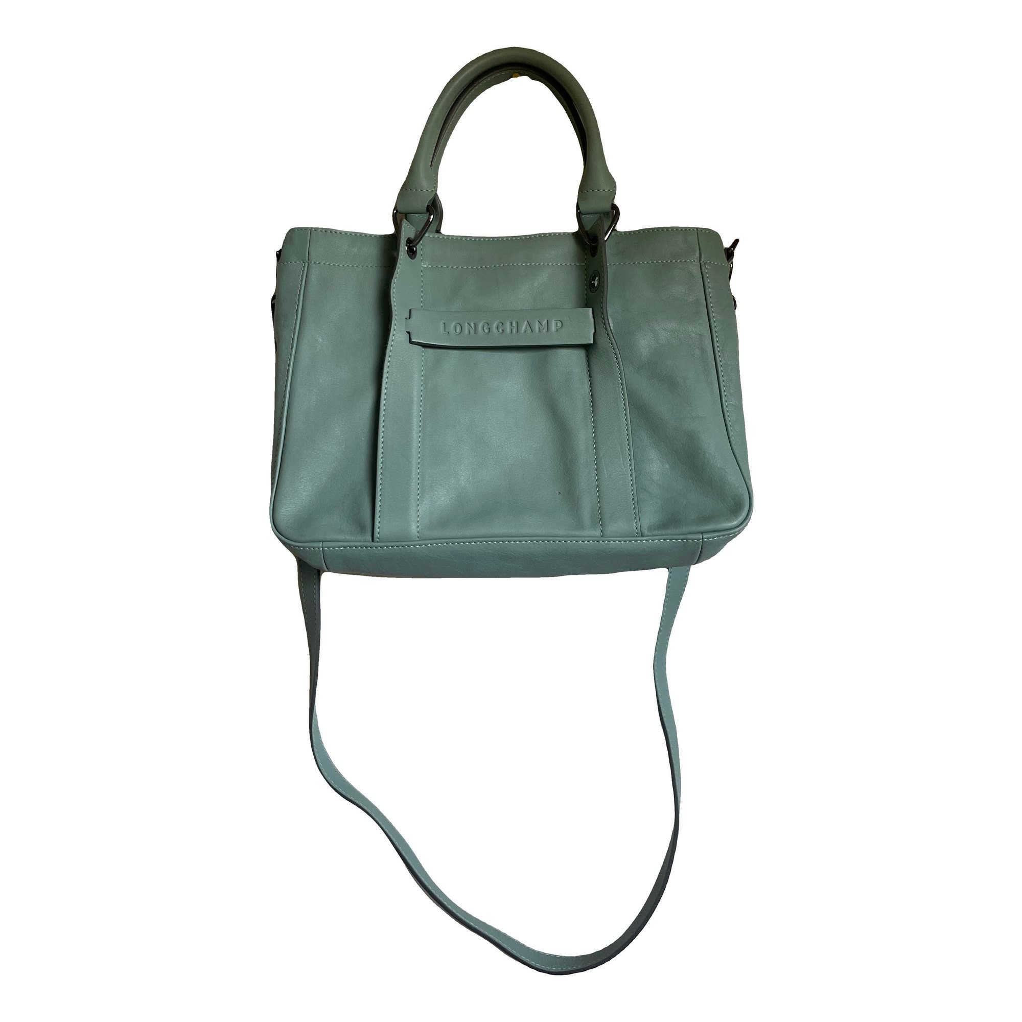 3D leather handbag