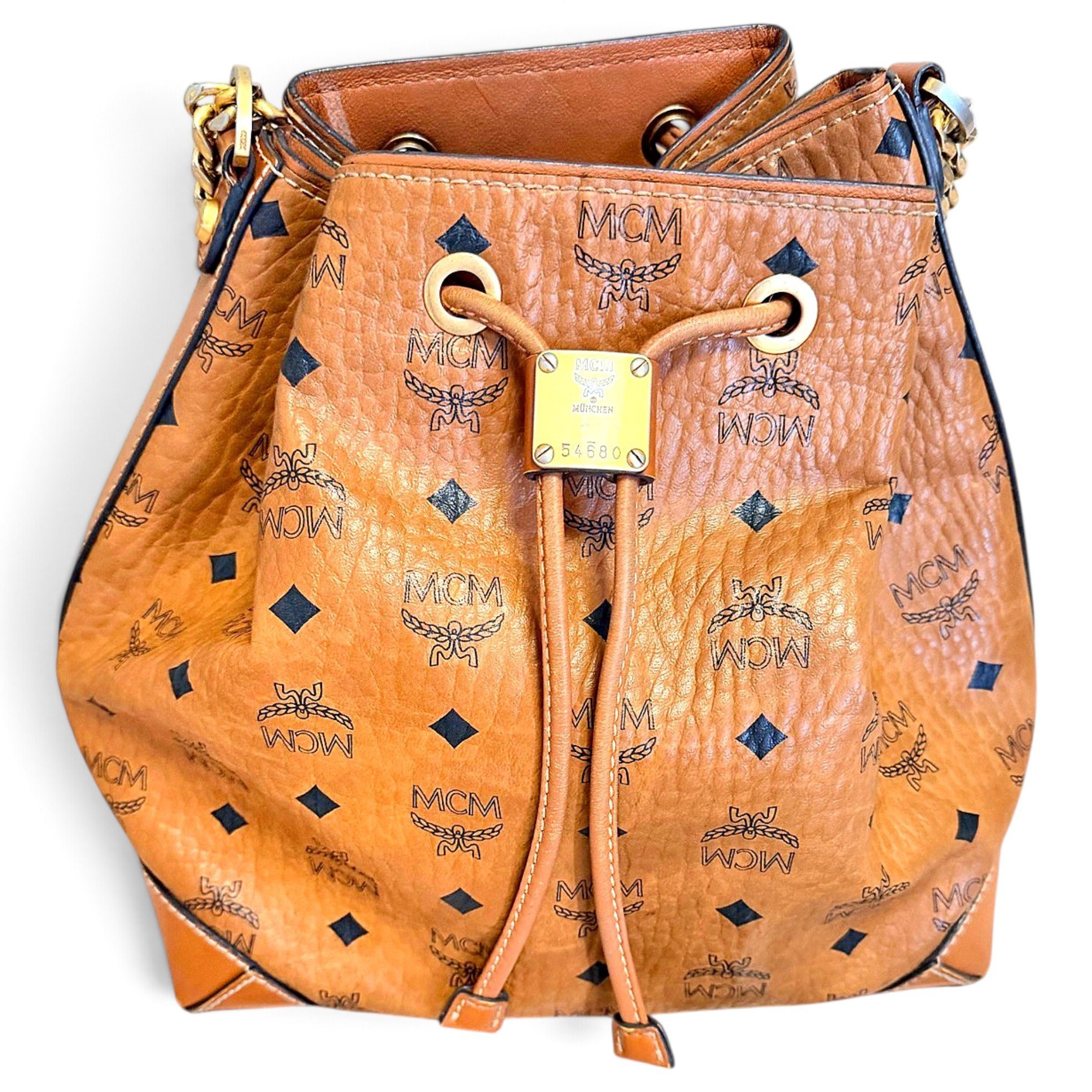 Heritage Drawstring leather bag