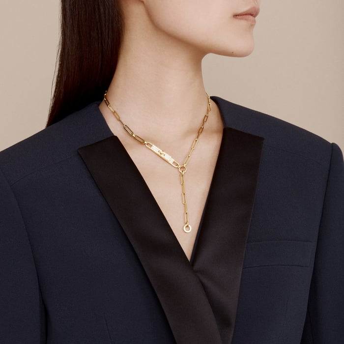 Sans Coloris Kelly Chaine Lariat Necklace, Small Model