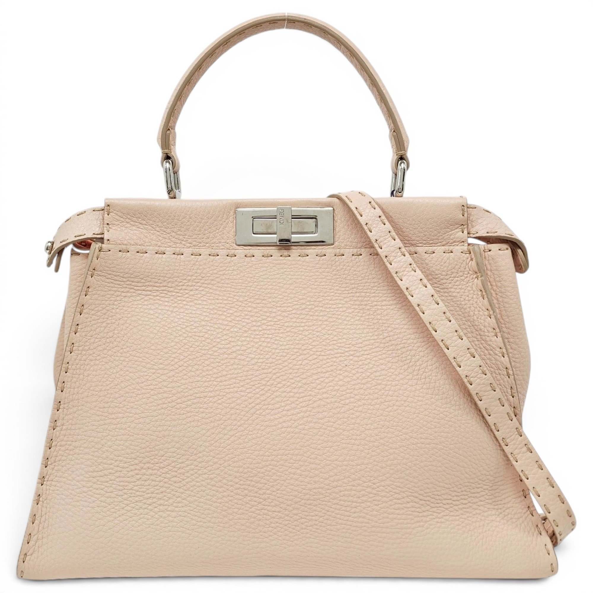 Peekaboo leather handbag