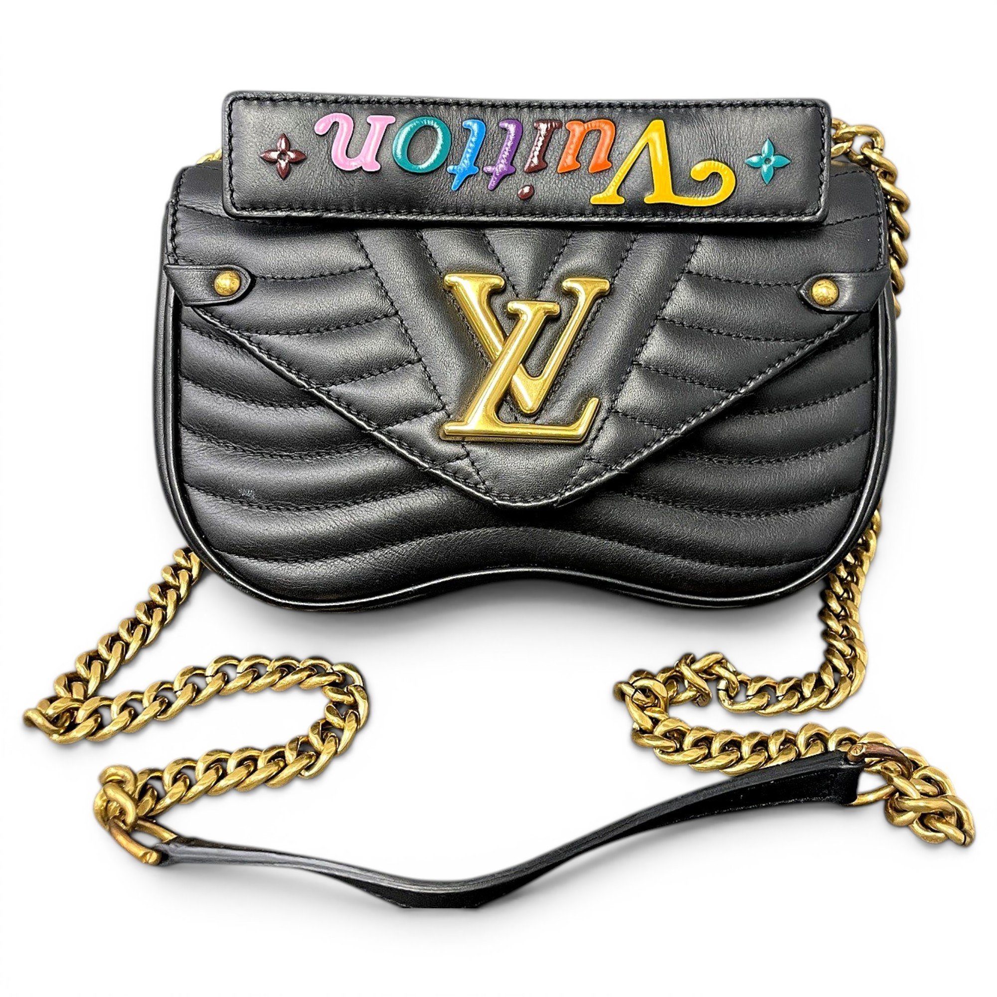 New Wave leather handbag