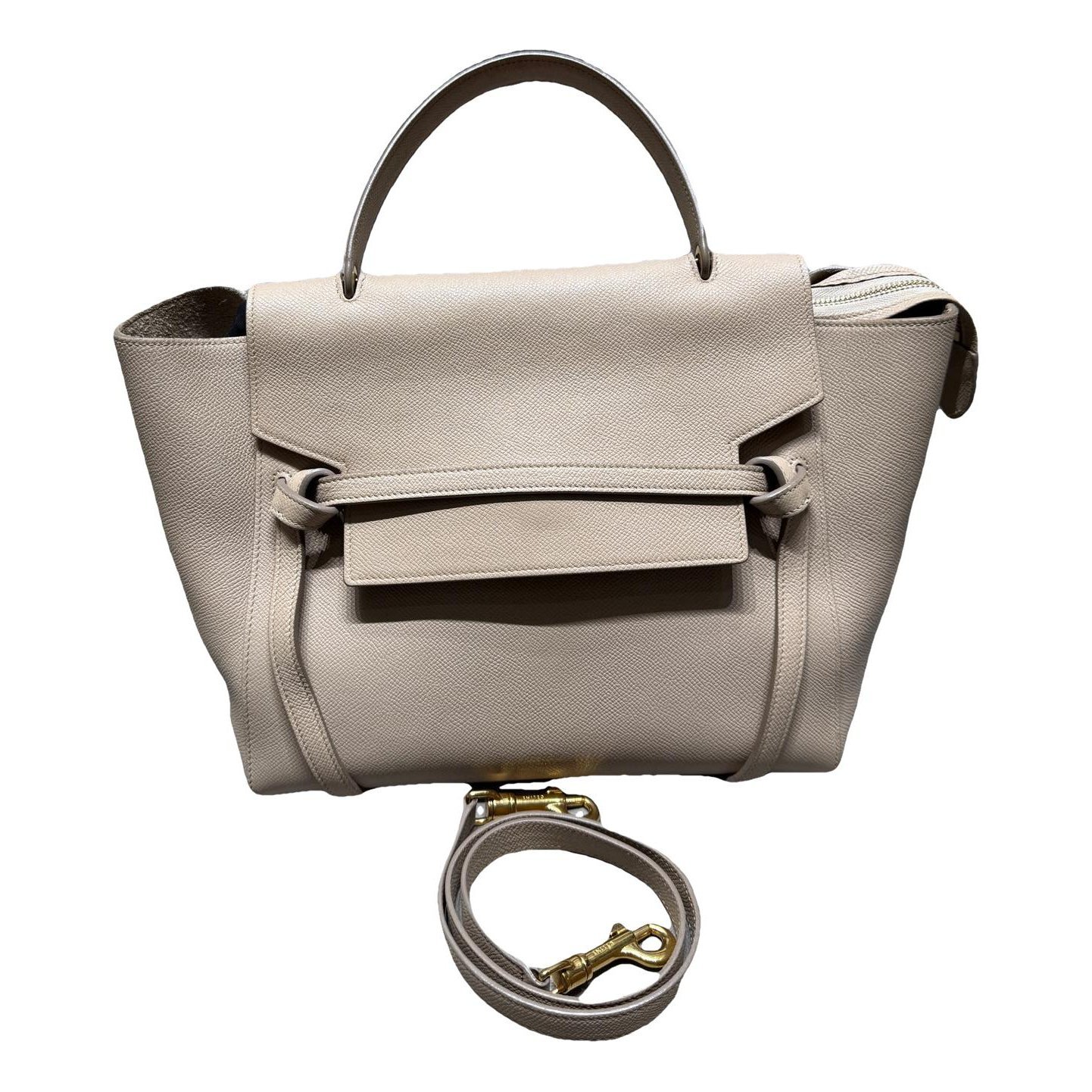 Belt leather handbag