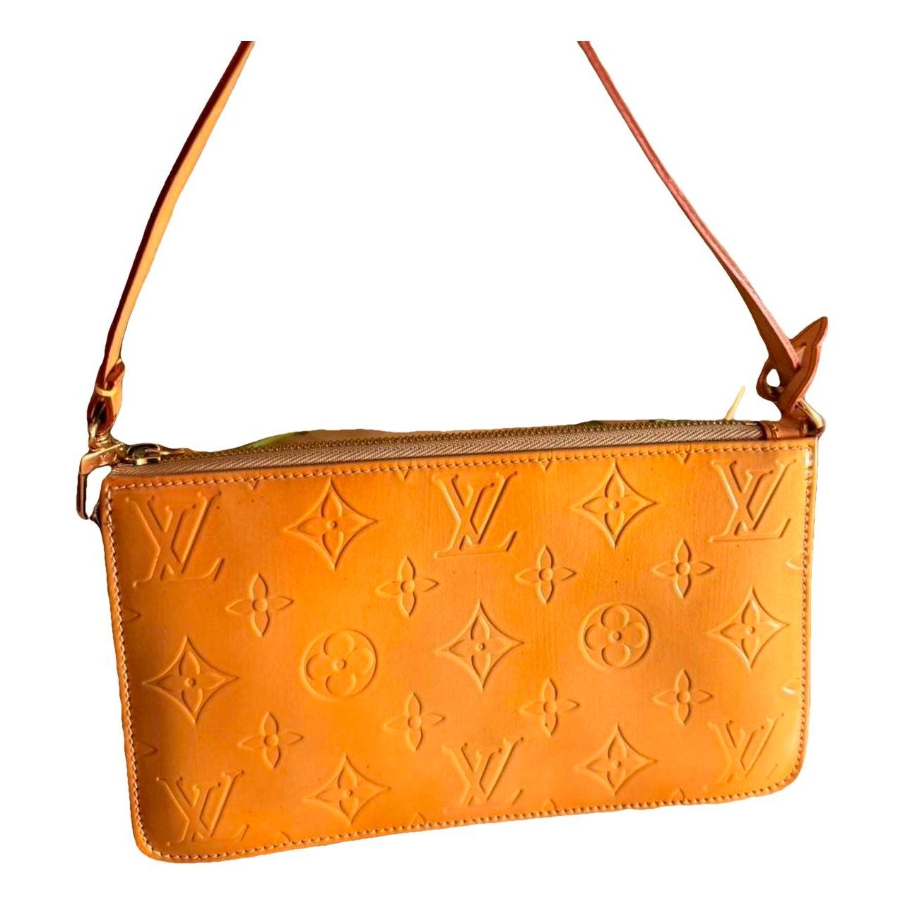 Pochette Accessoire patent leather handbag