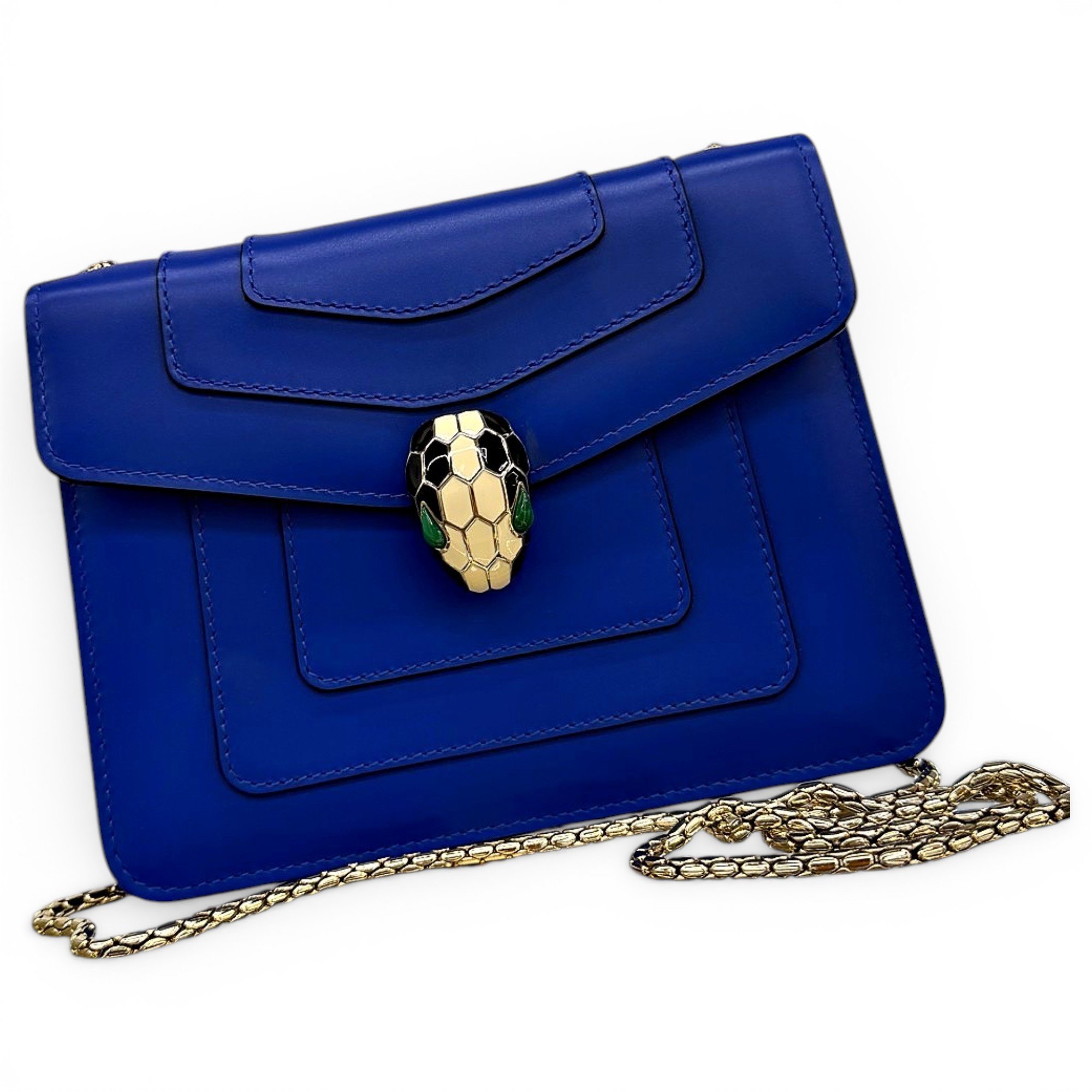 Serpenti leather handbag