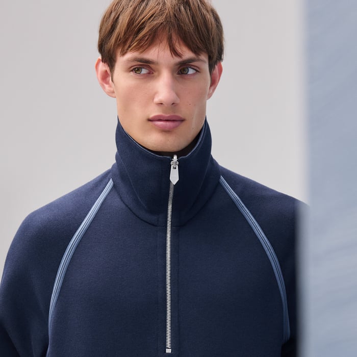 Océan "Reversible Sport" Full-zip Sweater