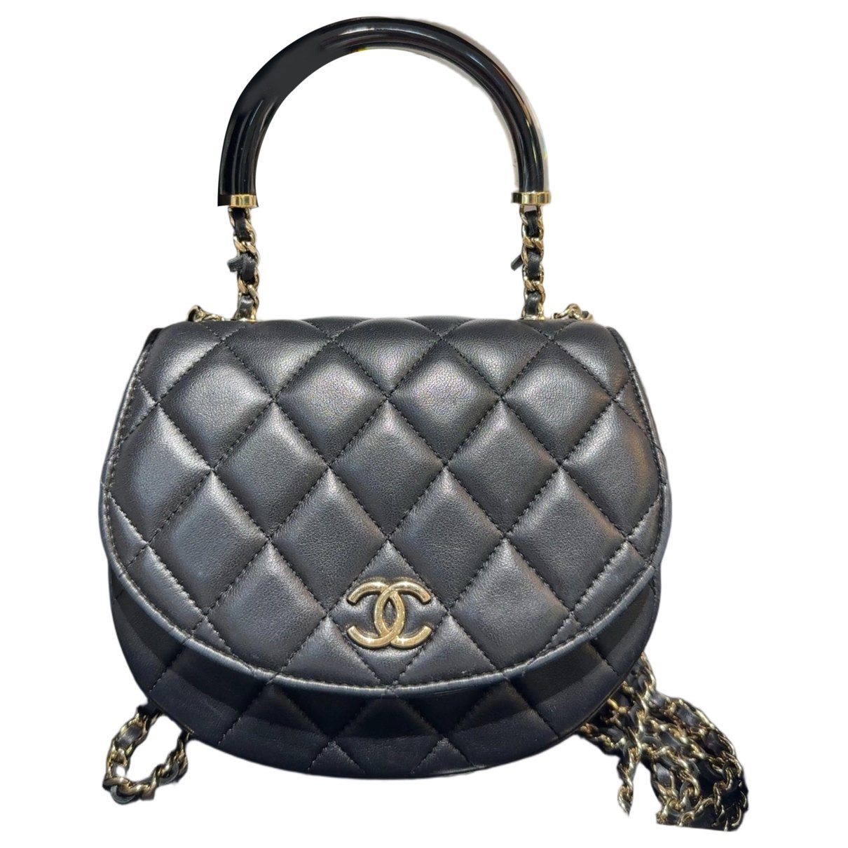Coco Luxe leather handbag