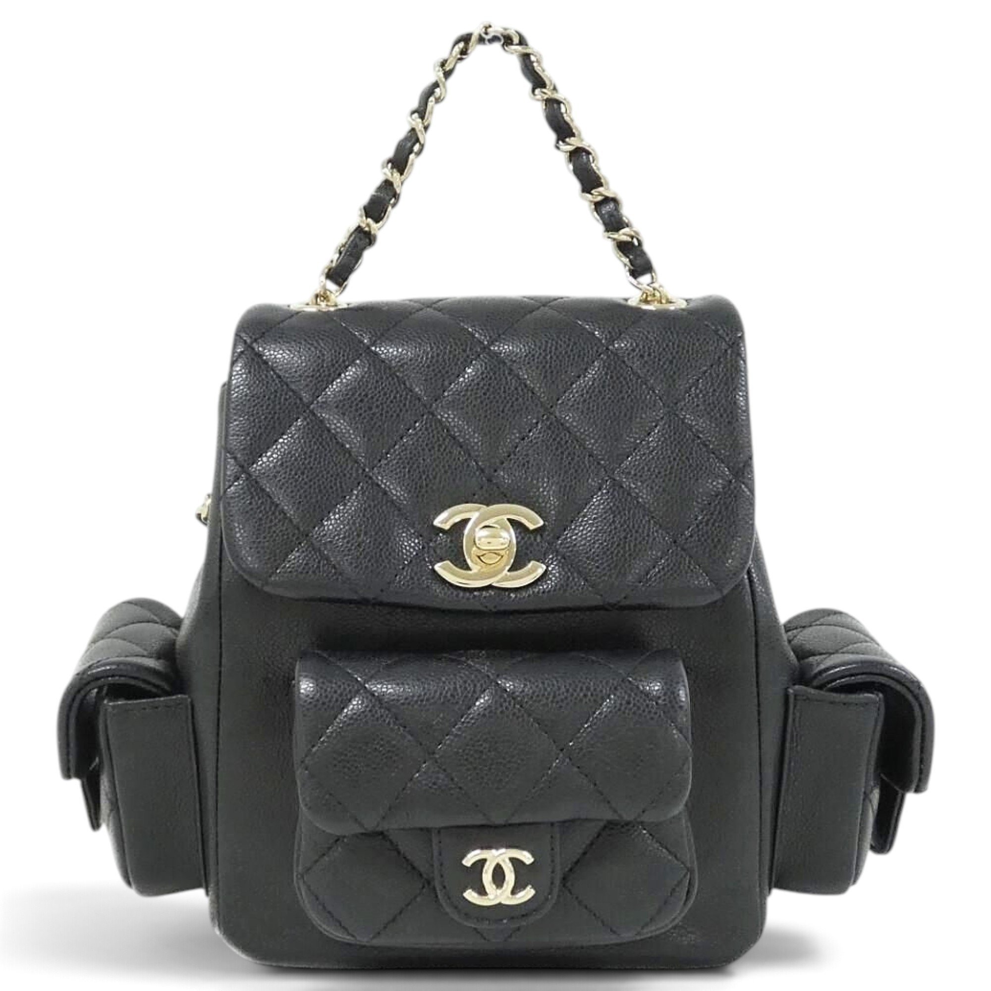 Leather backpack