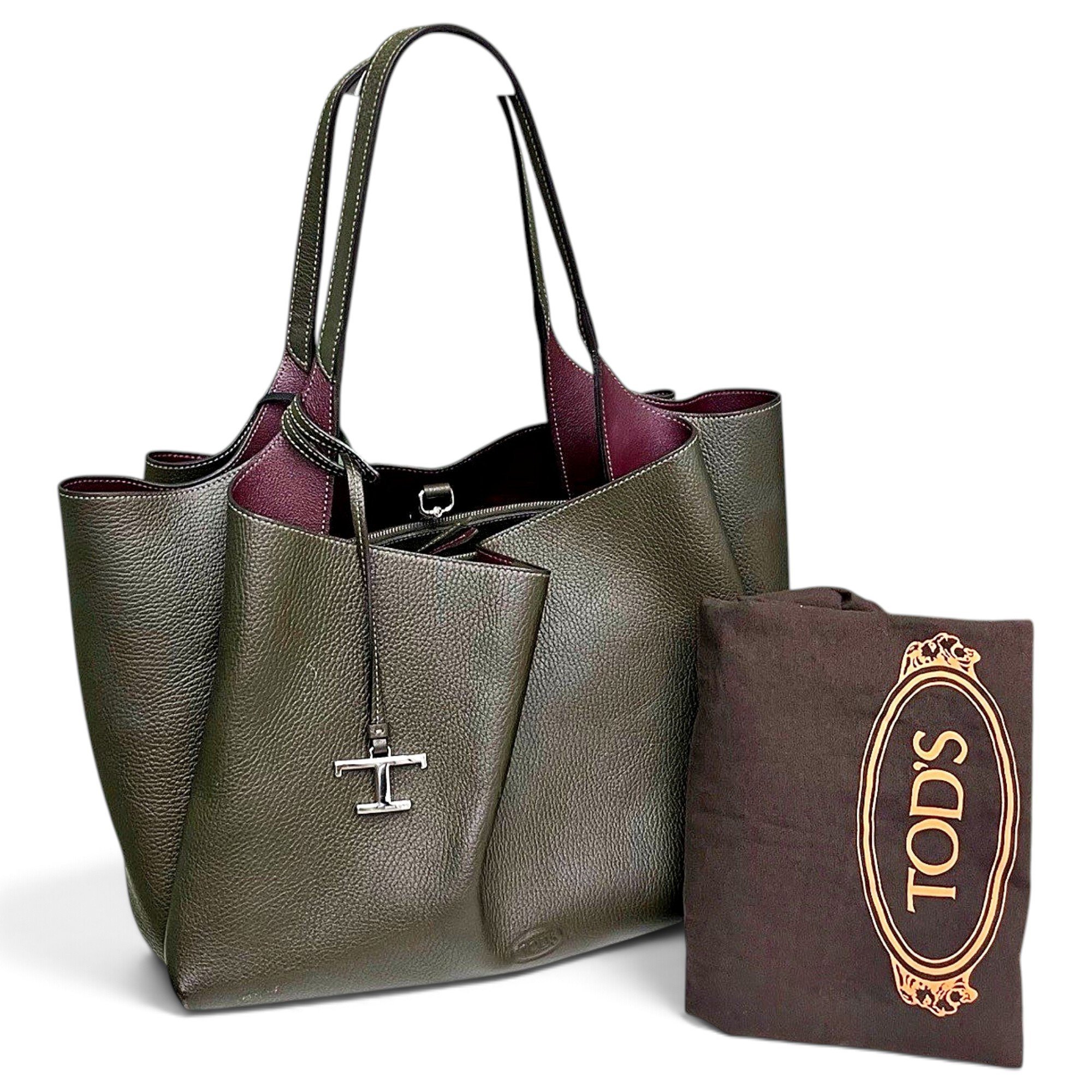 Leather tote
