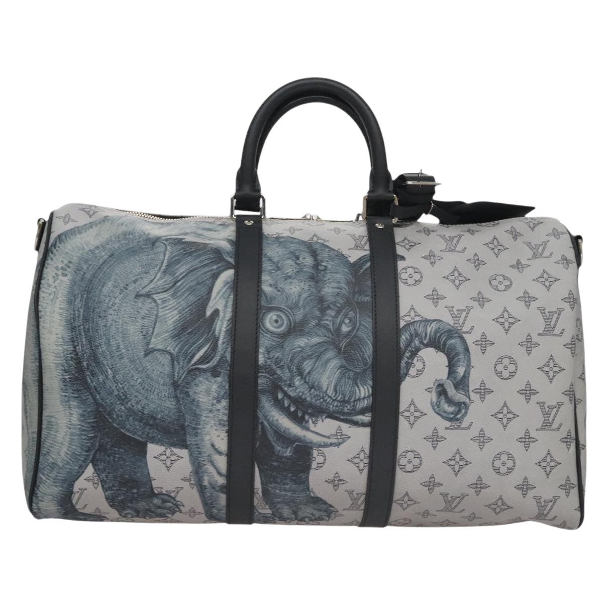 Keepall leather travel bag