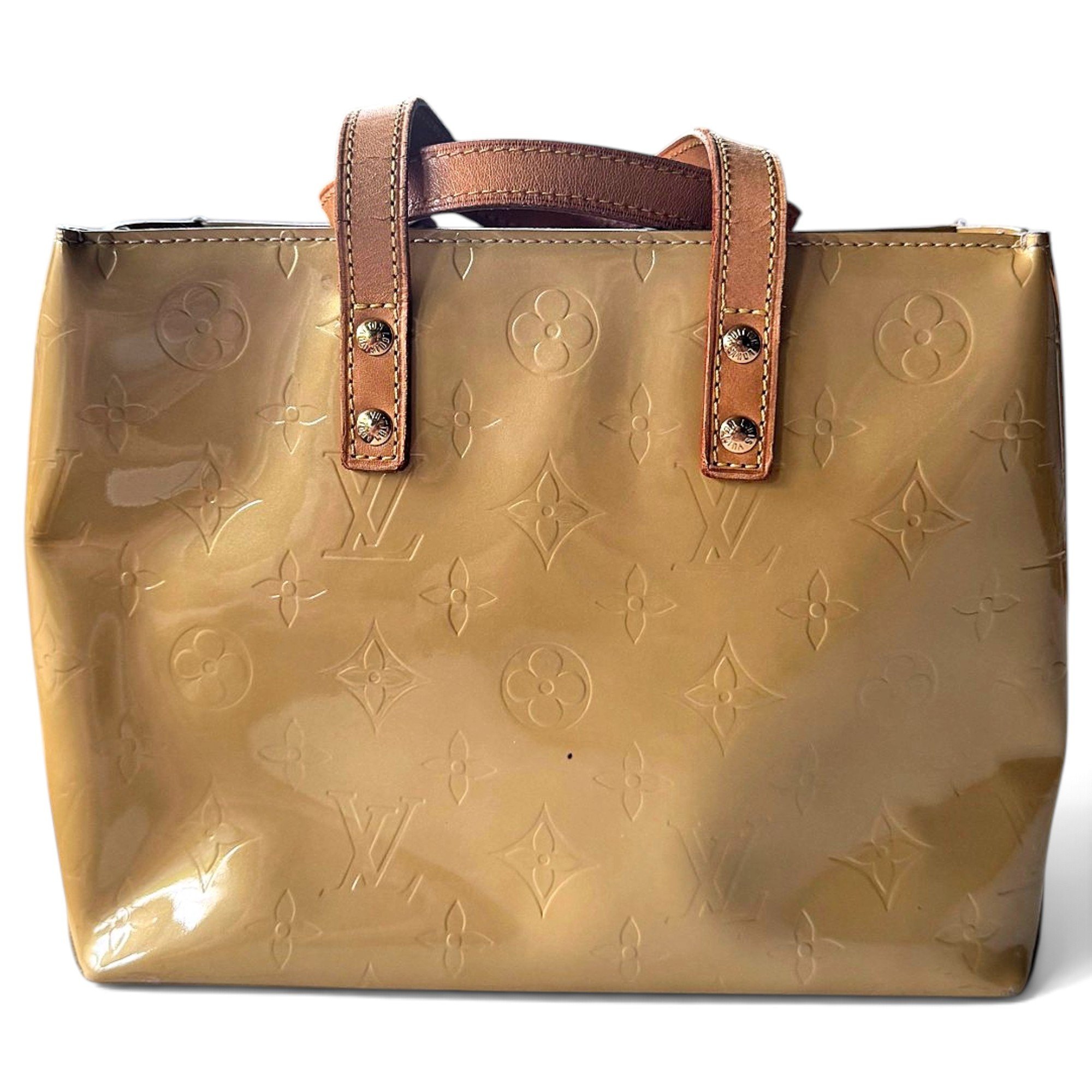 Houston patent leather tote