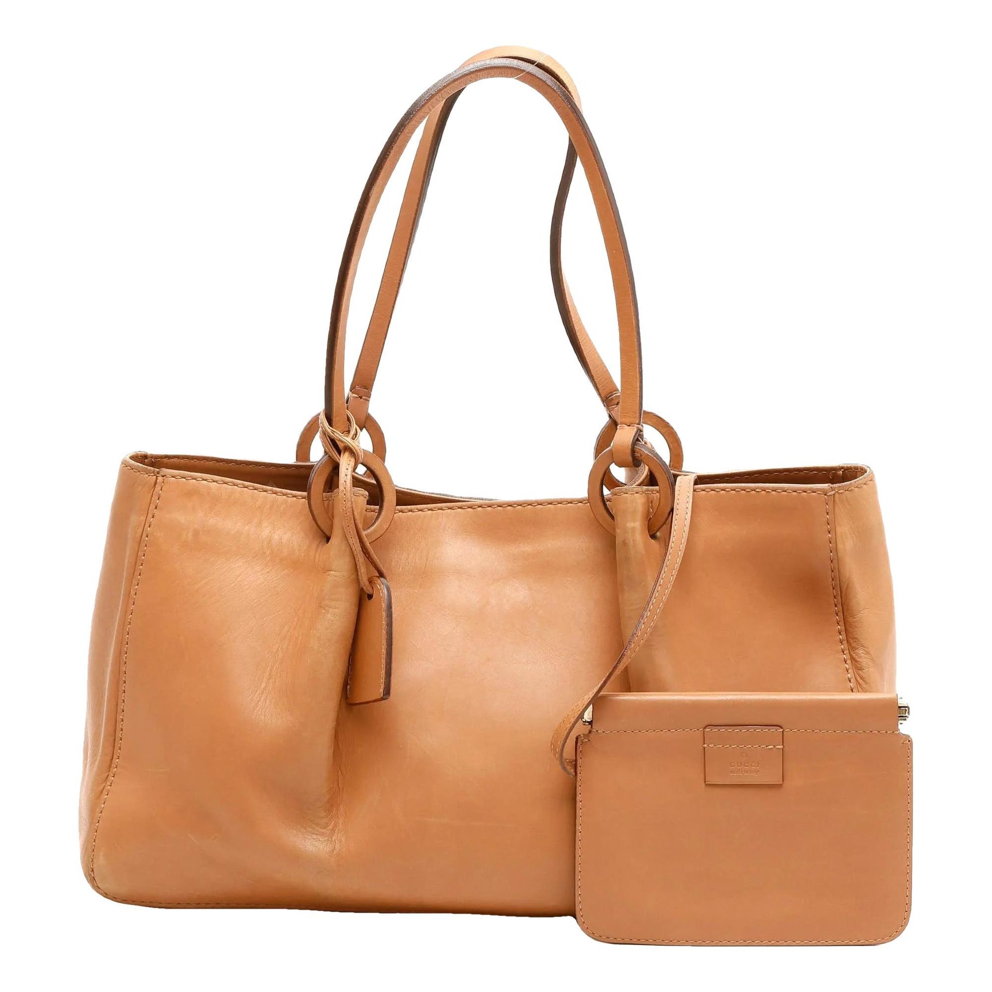 Leather tote