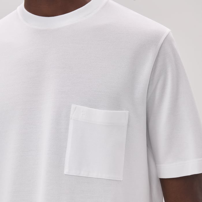 Blanc "H" Embroidered T-shirt