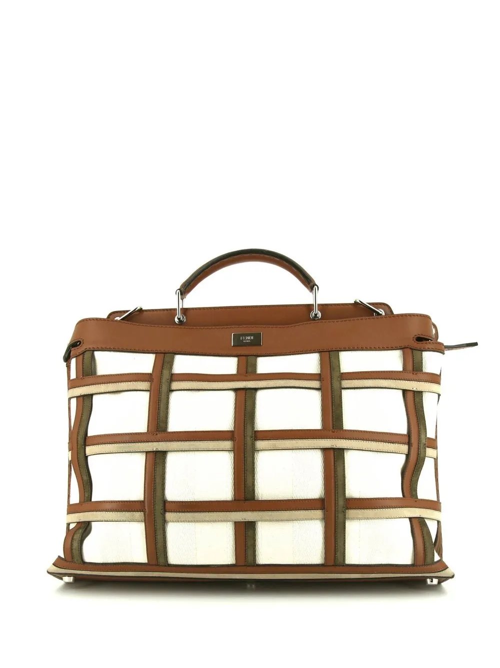 Peekaboo panelled handbag