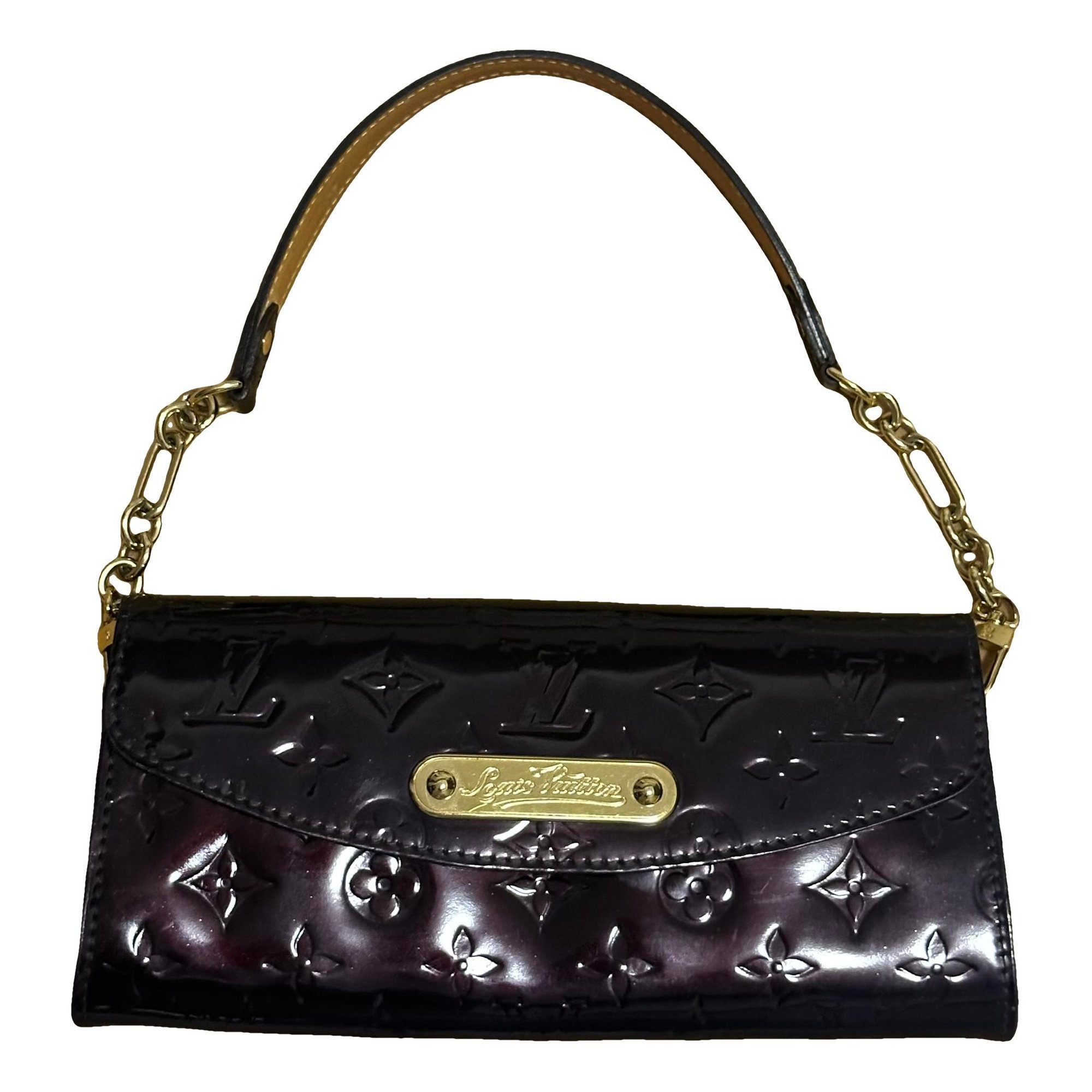 Pochette Accessoire patent leather handbag