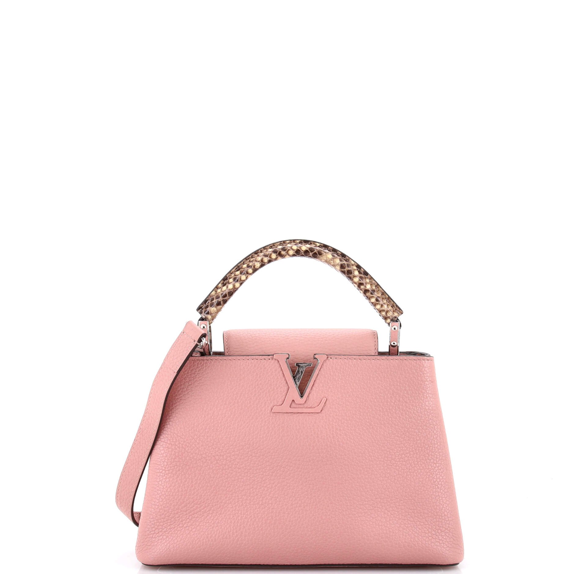 Capucines Bag Leather with Python BB