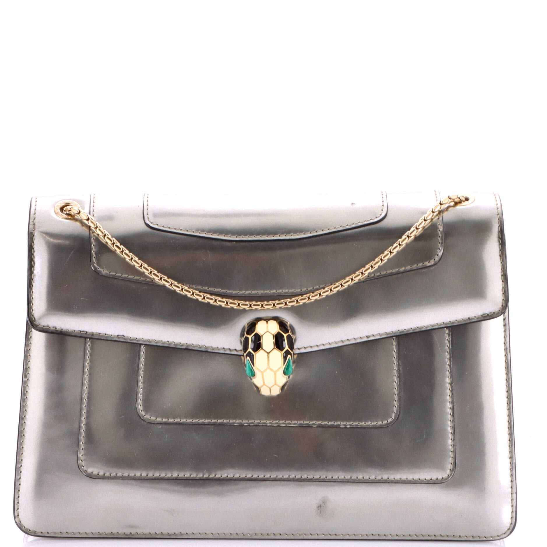 Serpenti Forever Shoulder Bag Patent Medium