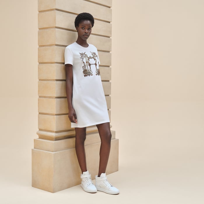 Blanc "Della Cavalleria" T-shirt Dress