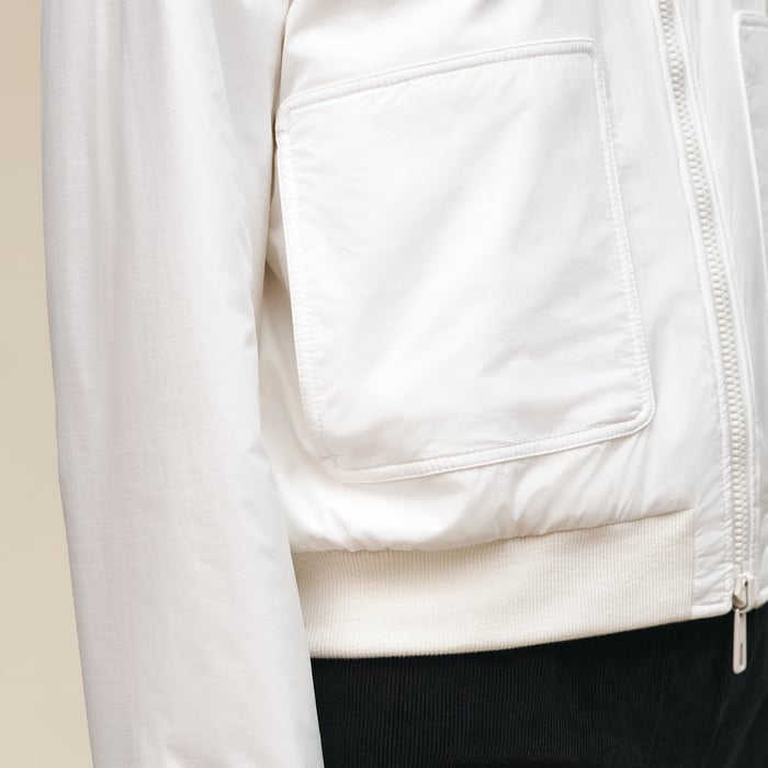 Blanc Cassé Reversible Varsity Jacket