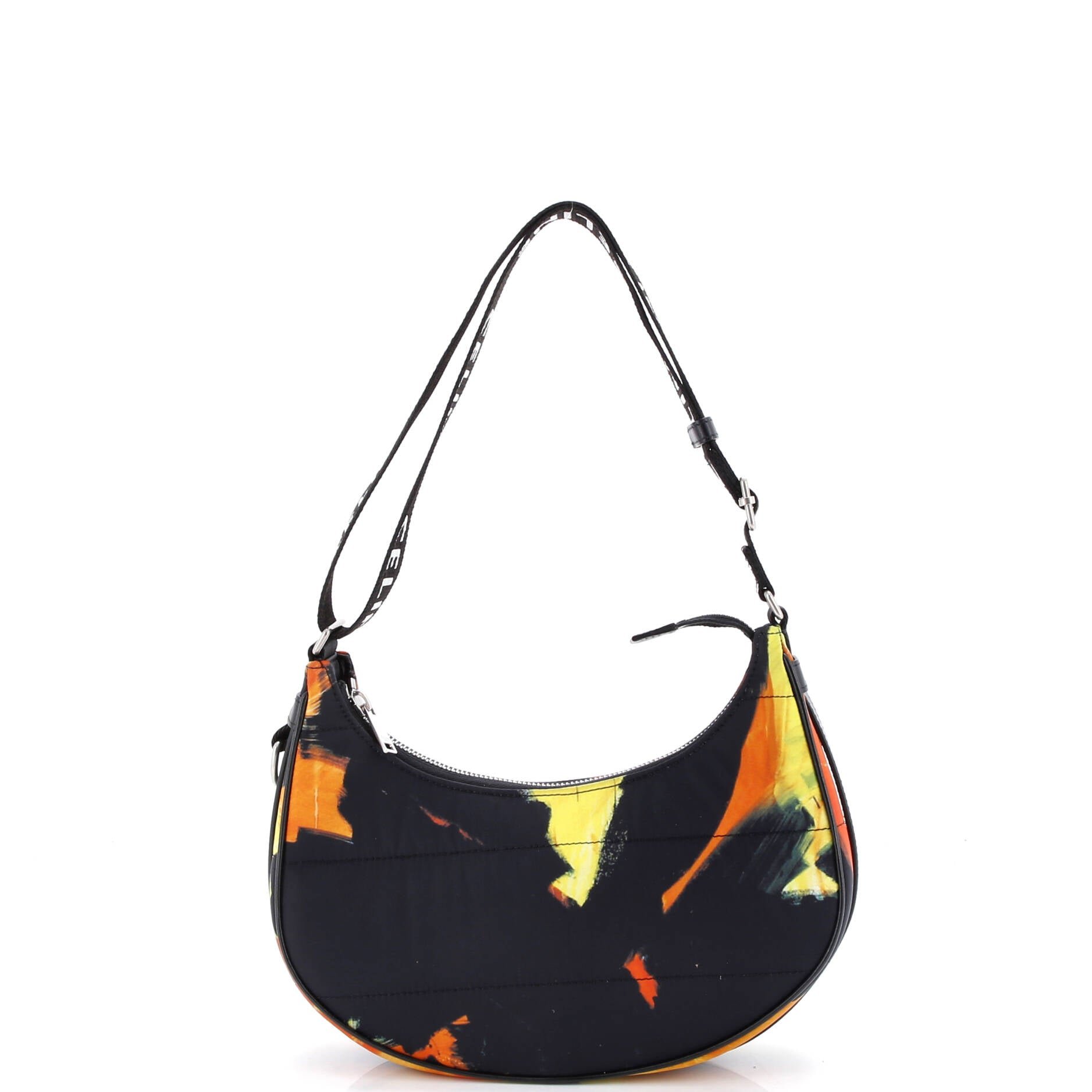 Celine Ava Shoulder Bag Printed Quilted Nylon Medium