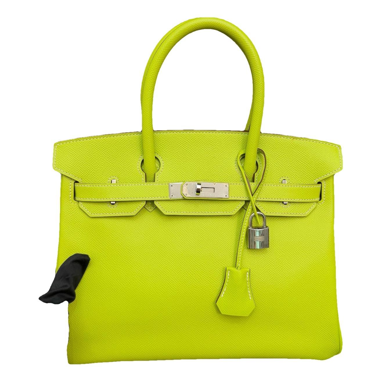 Birkin 30 leather handbag