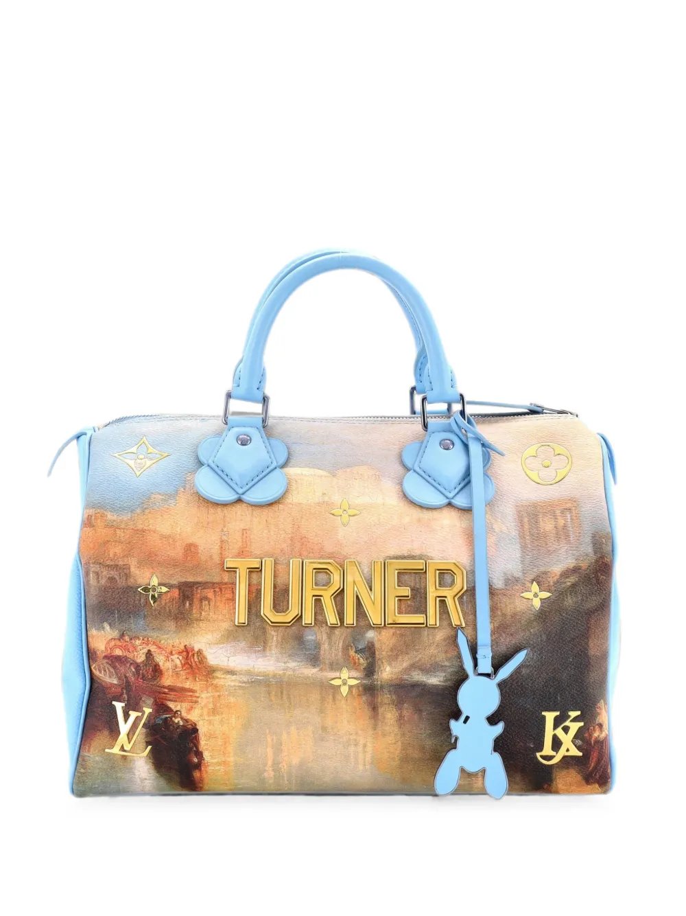 Speedy Handbag Limited Edition Jeff Koons Turner Print Canvas 30 satchel