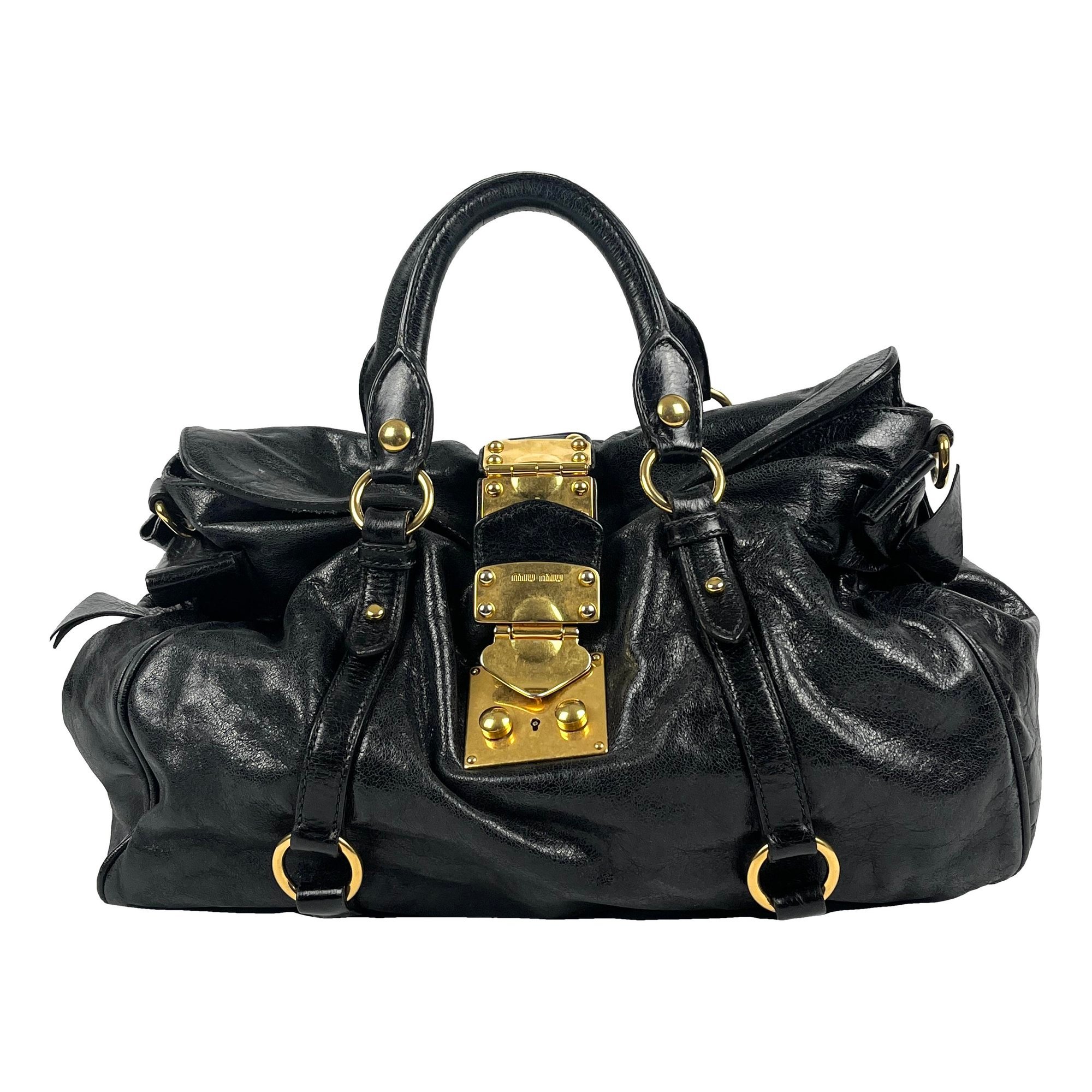 Bow bag leather handbag