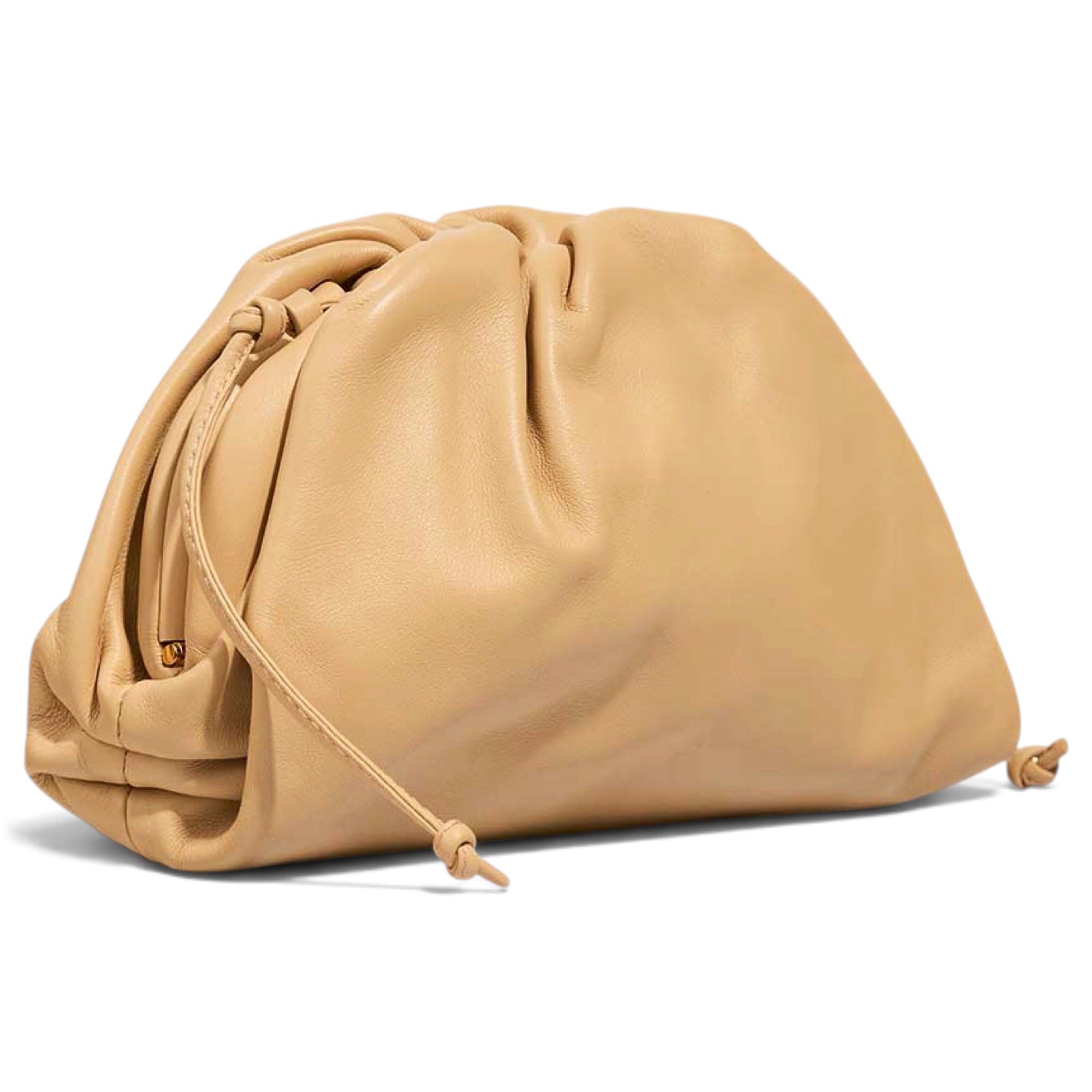 Pouch leather clutch bag