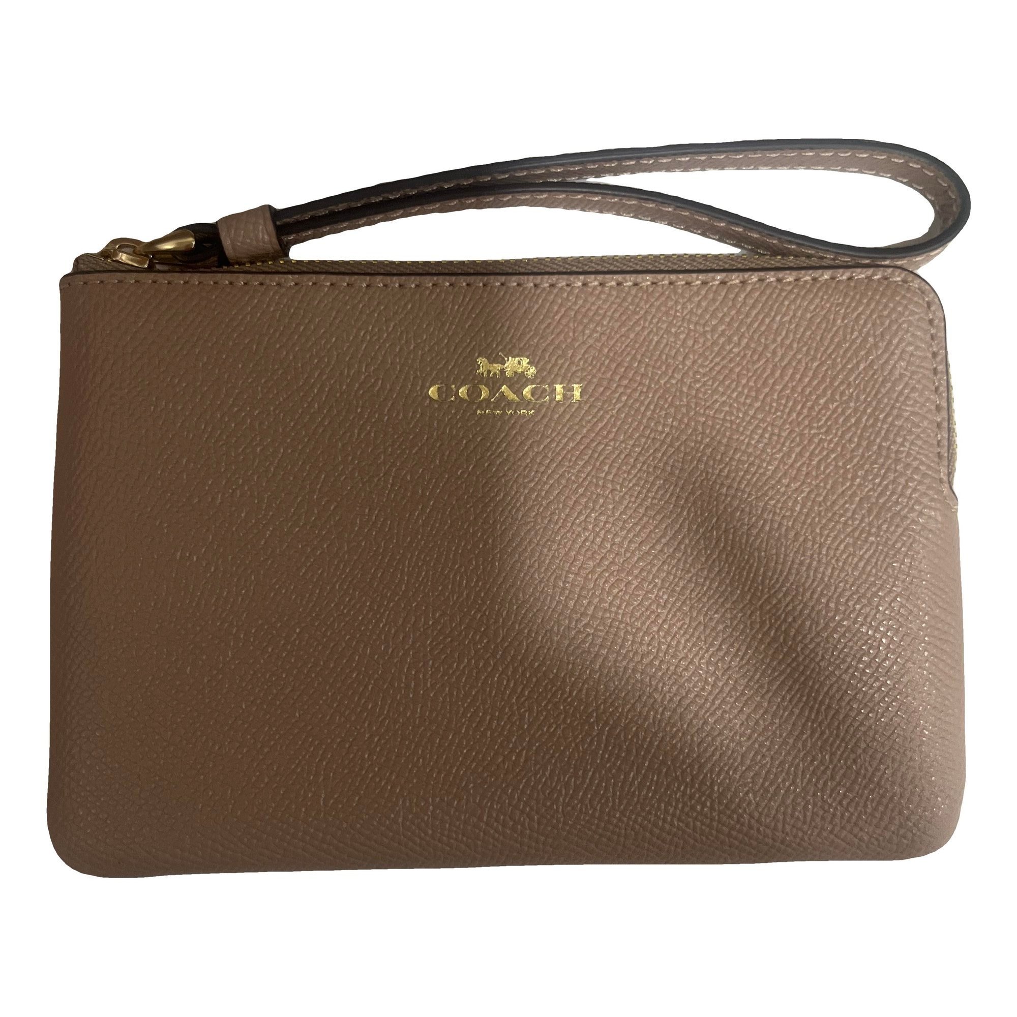 Leather clutch bag