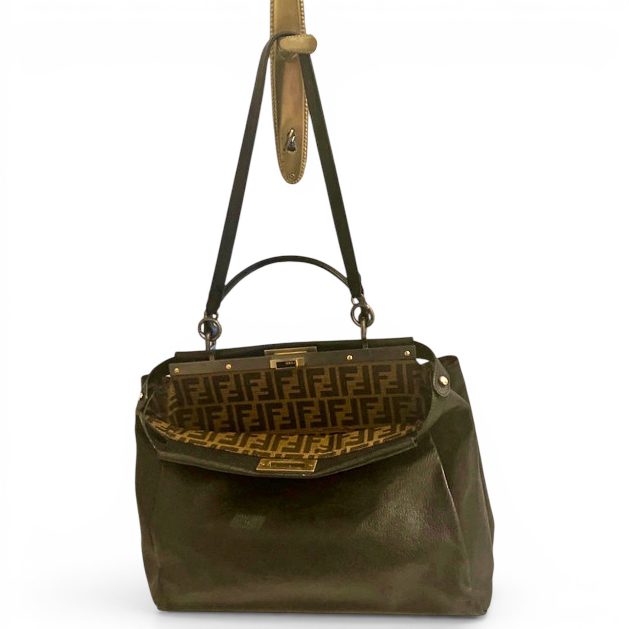Peekaboo leather handbag