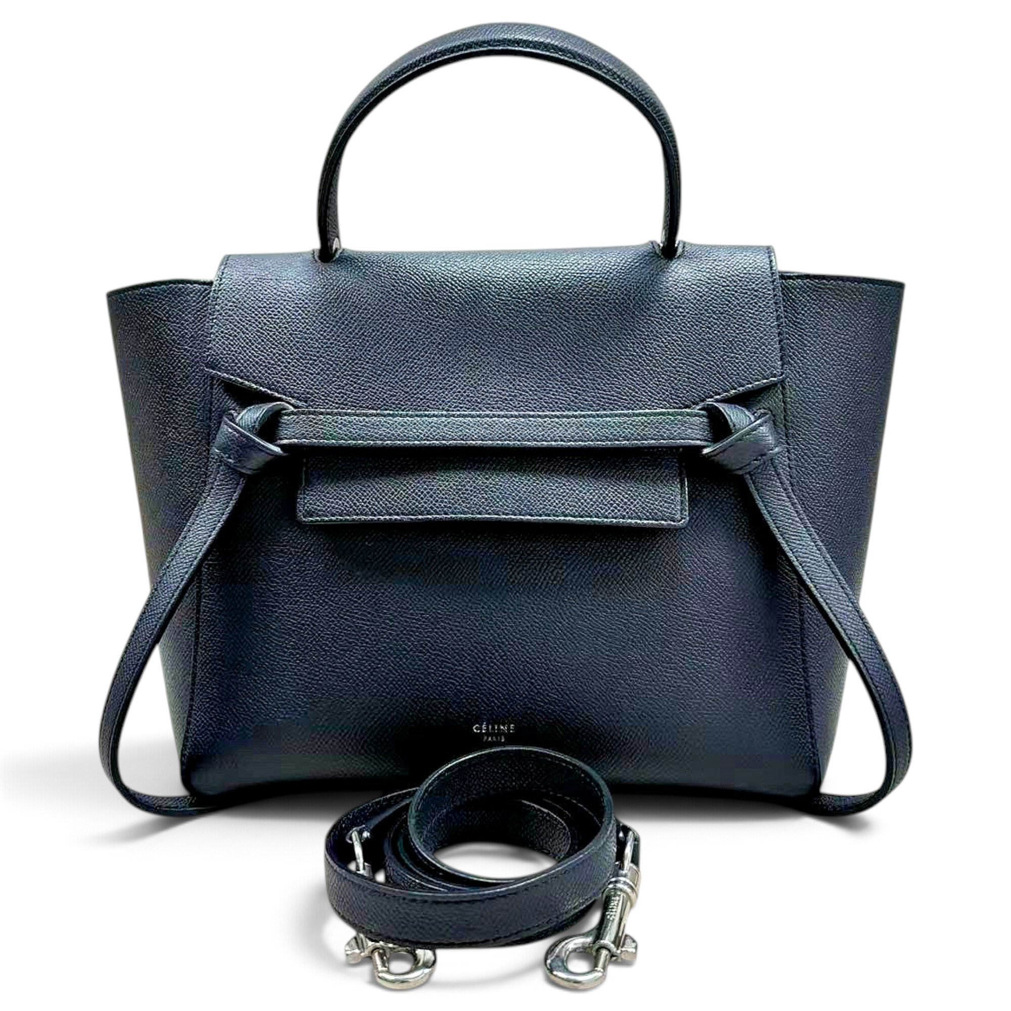 Belt leather handbag