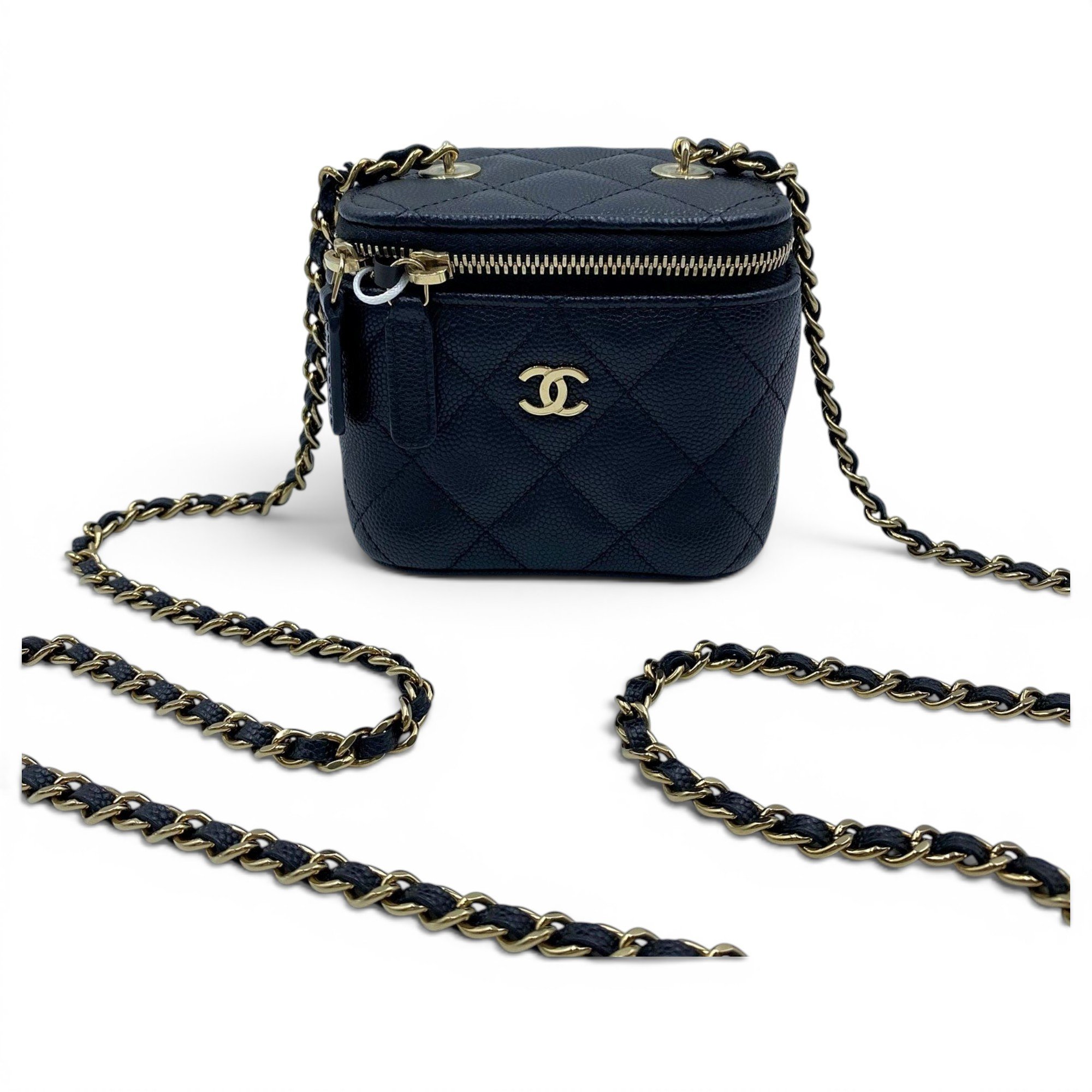 Trendy CC Vanity leather handbag