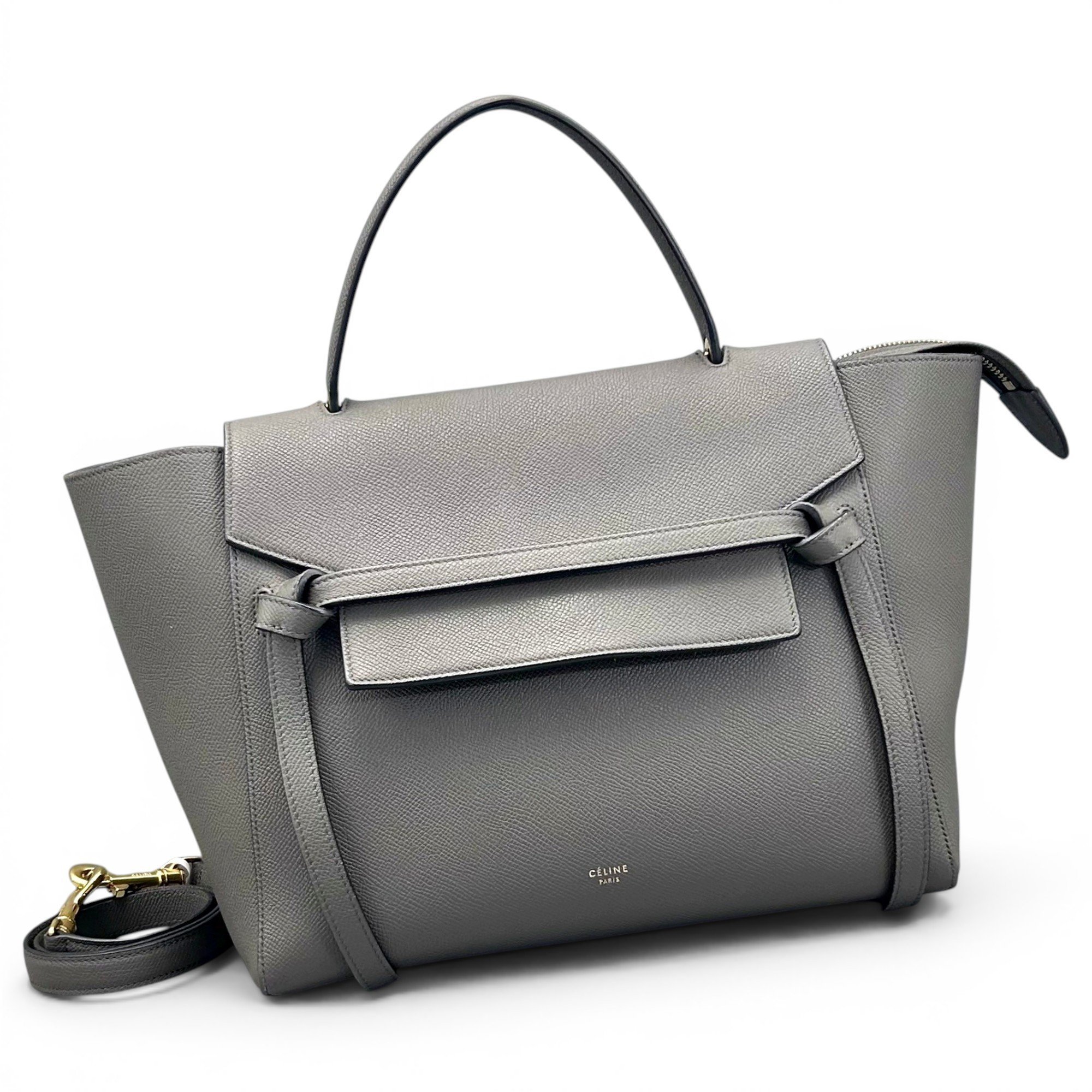 Belt leather handbag