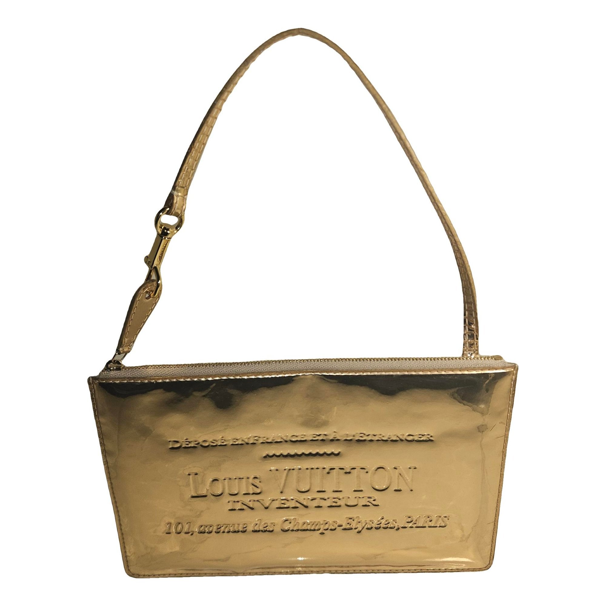 Patent leather clutch bag