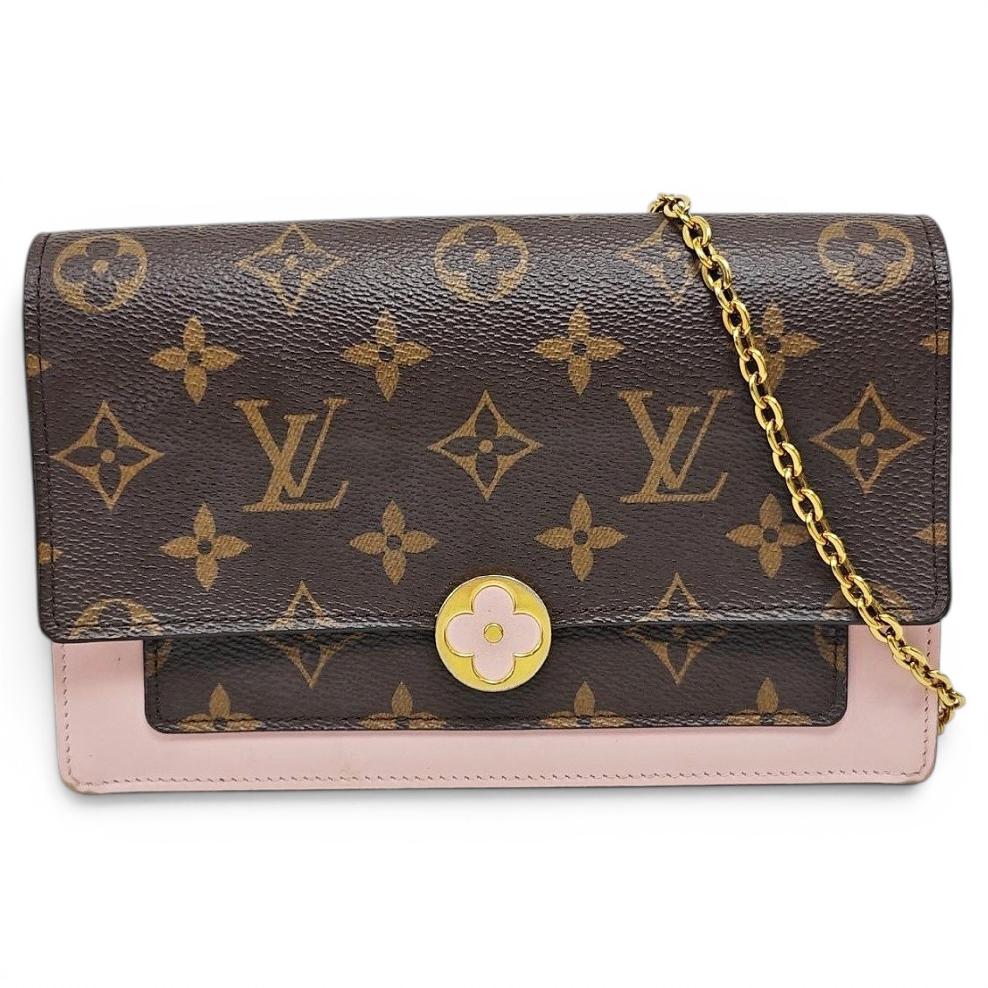 Chaîne Flore leather handbag