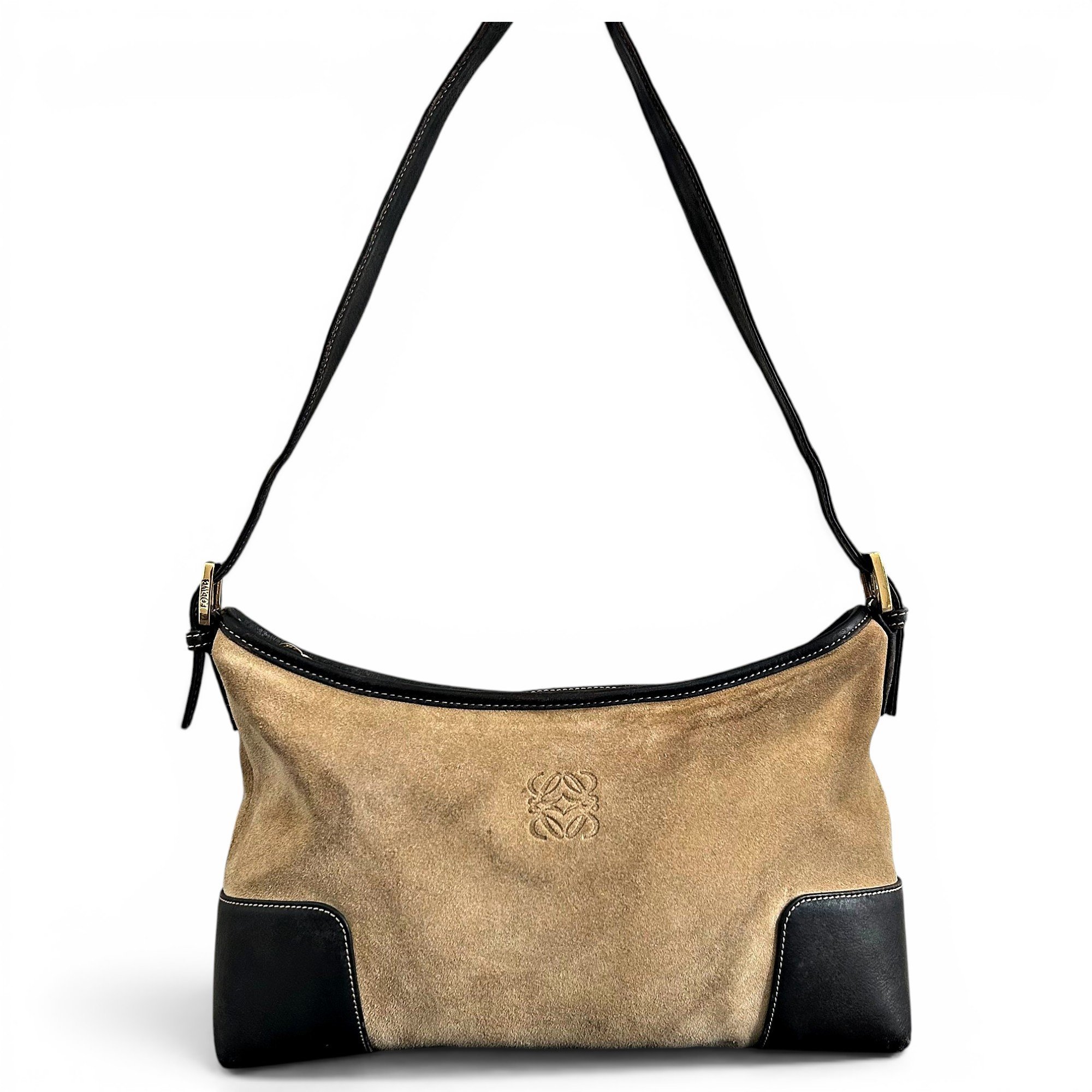 Anagram leather handbag