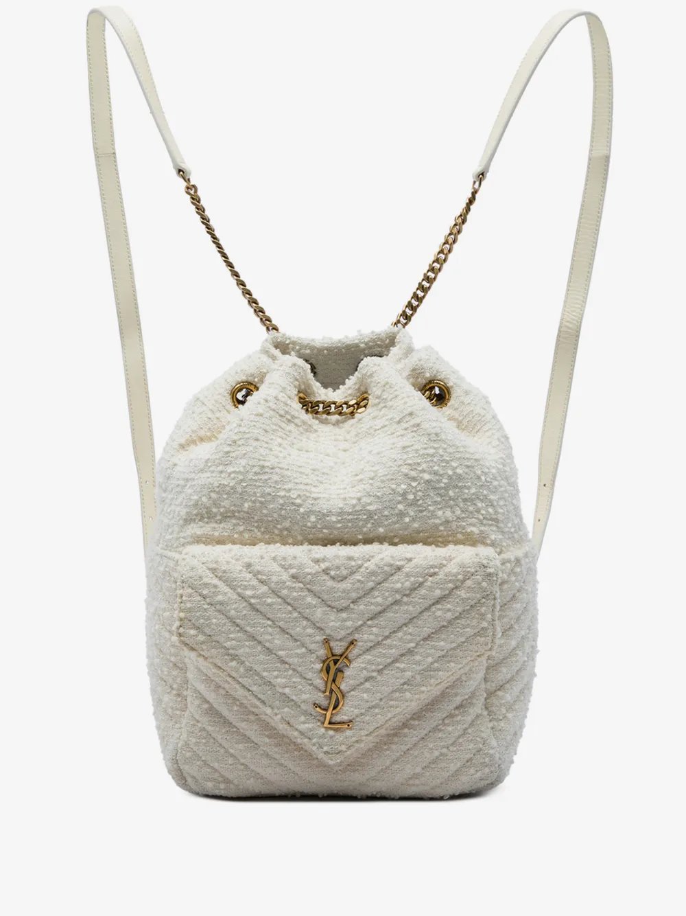 2021 Chevron Tweed Monogram Joe backpack