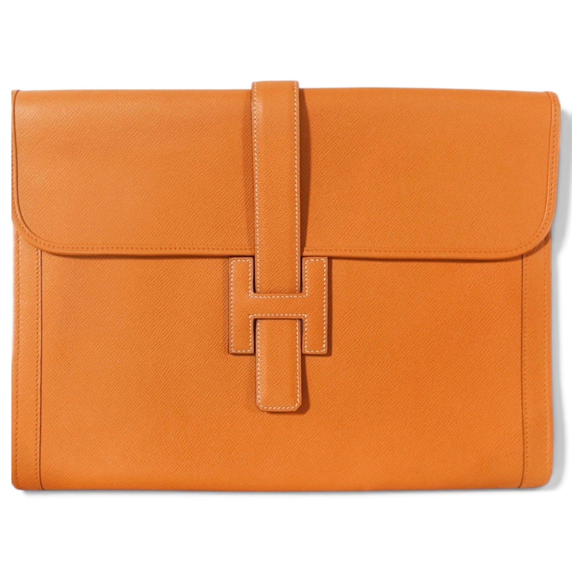 Hermes Jige Handbag Orange