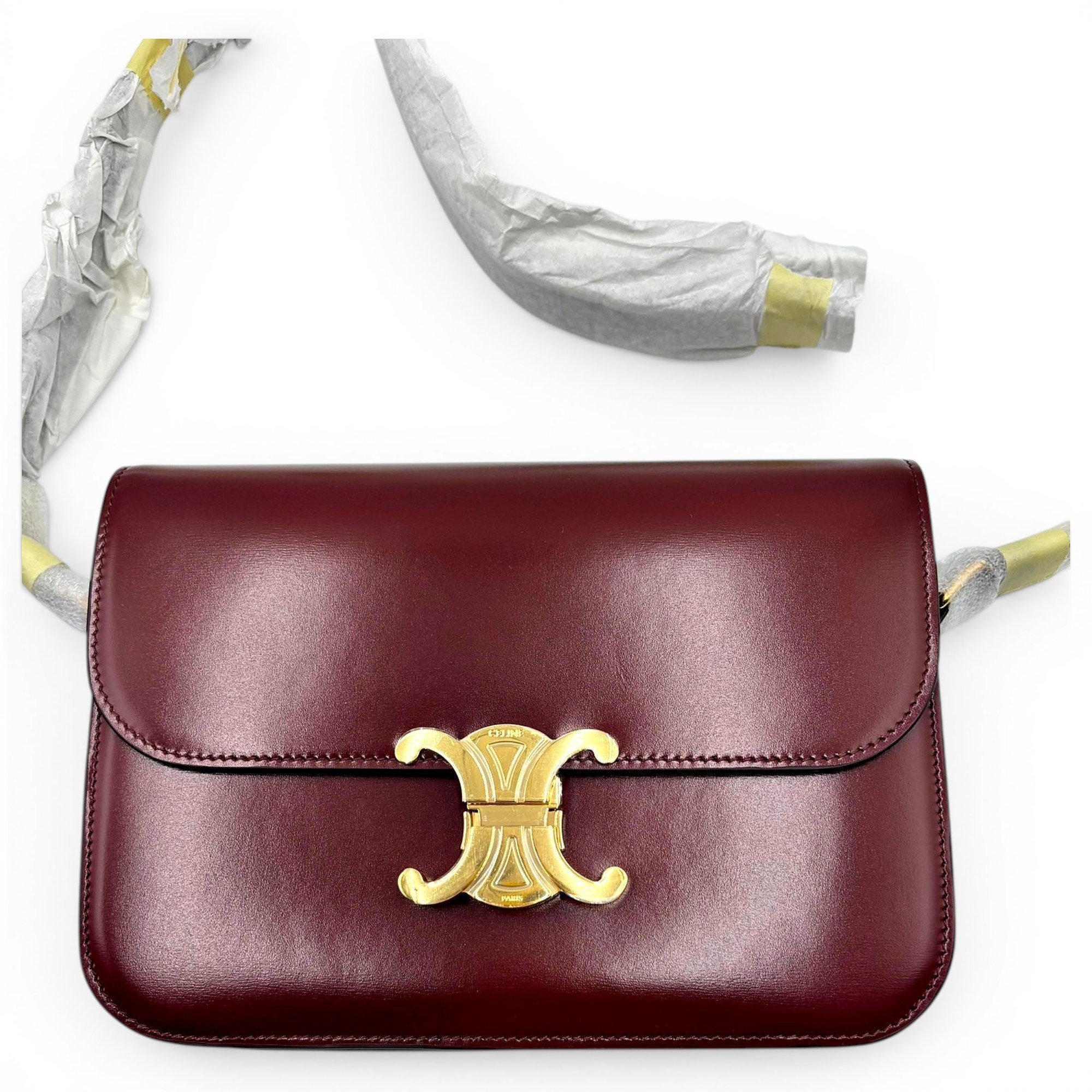 Triomphe leather handbag