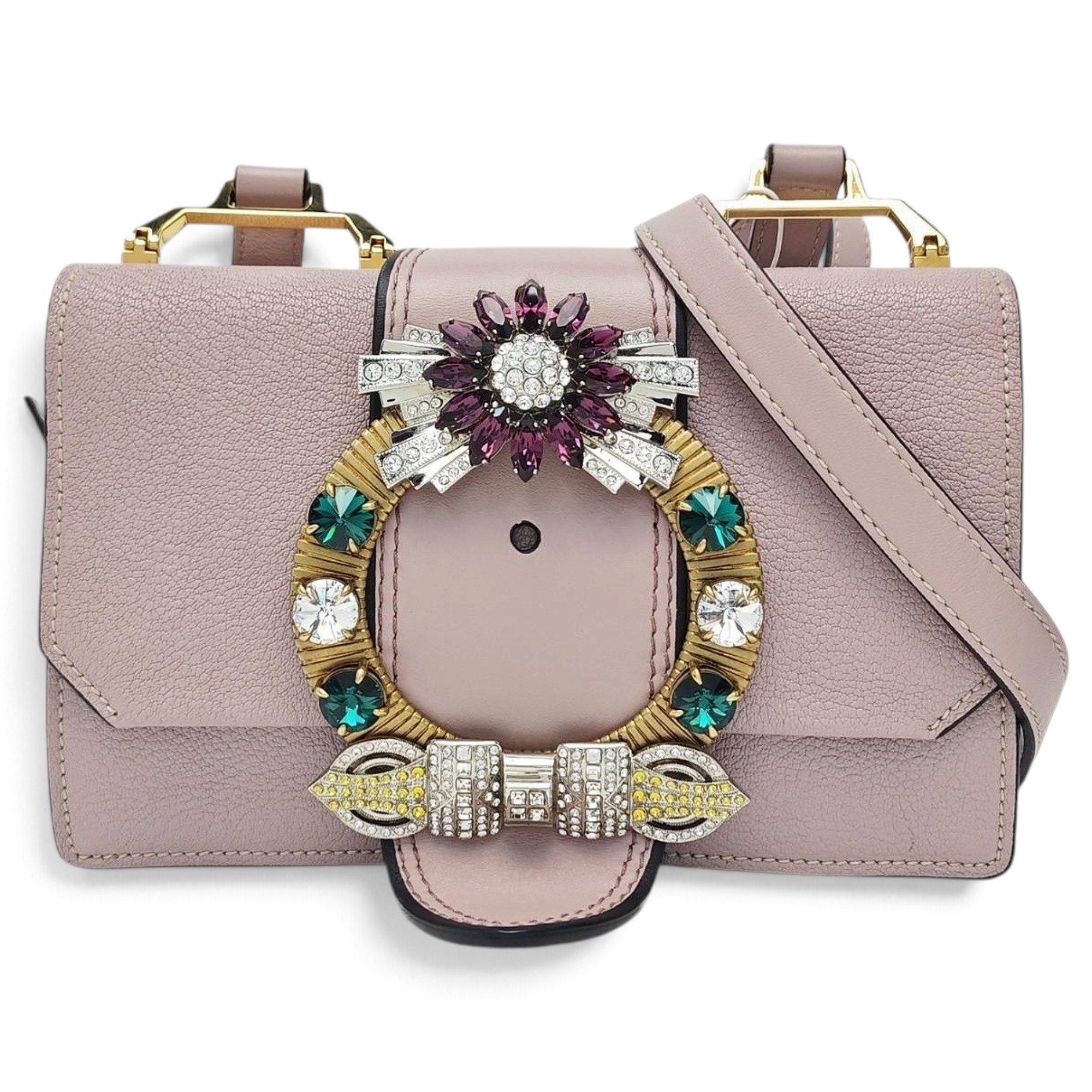 Miu Lady leather handbag