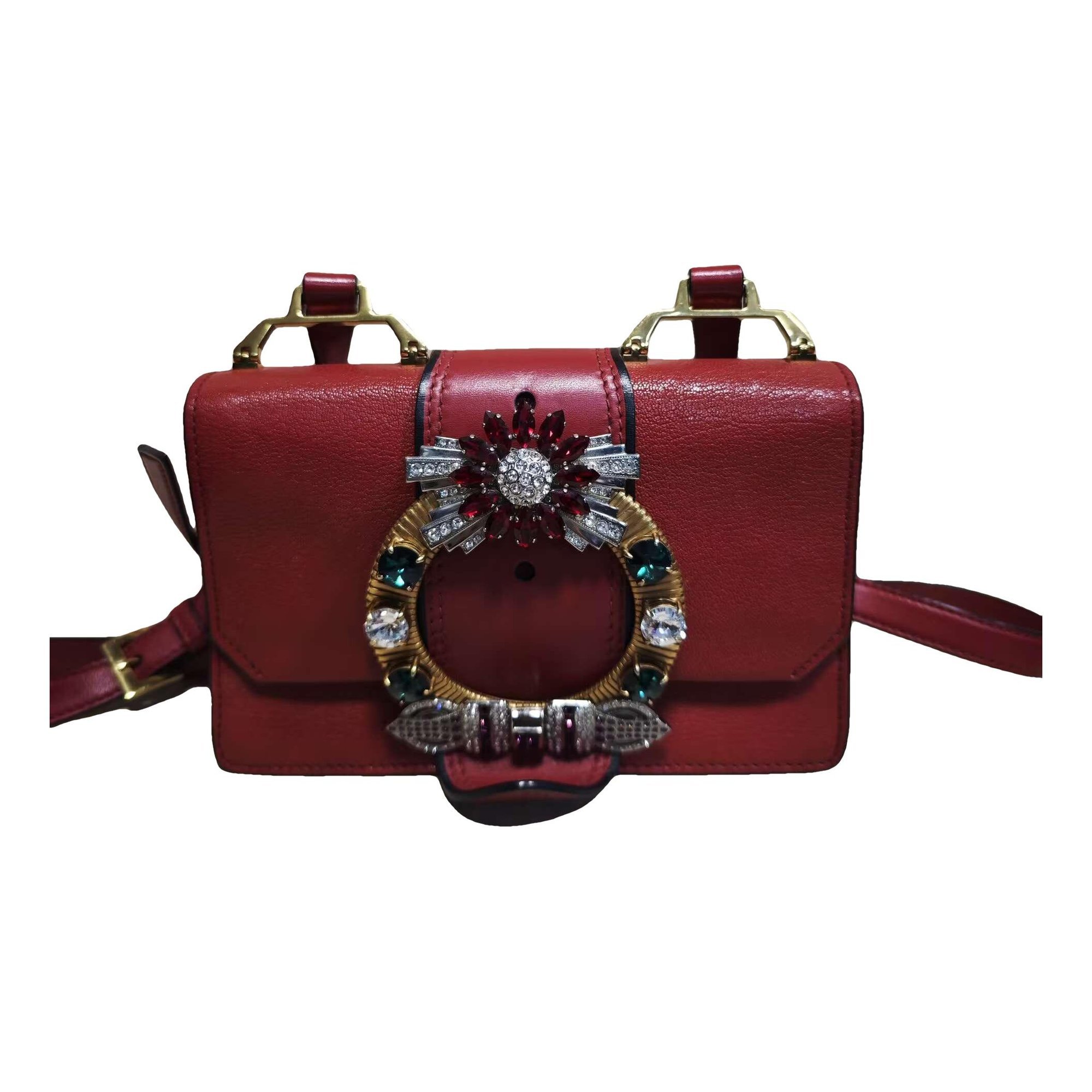 Miu Lady leather handbag