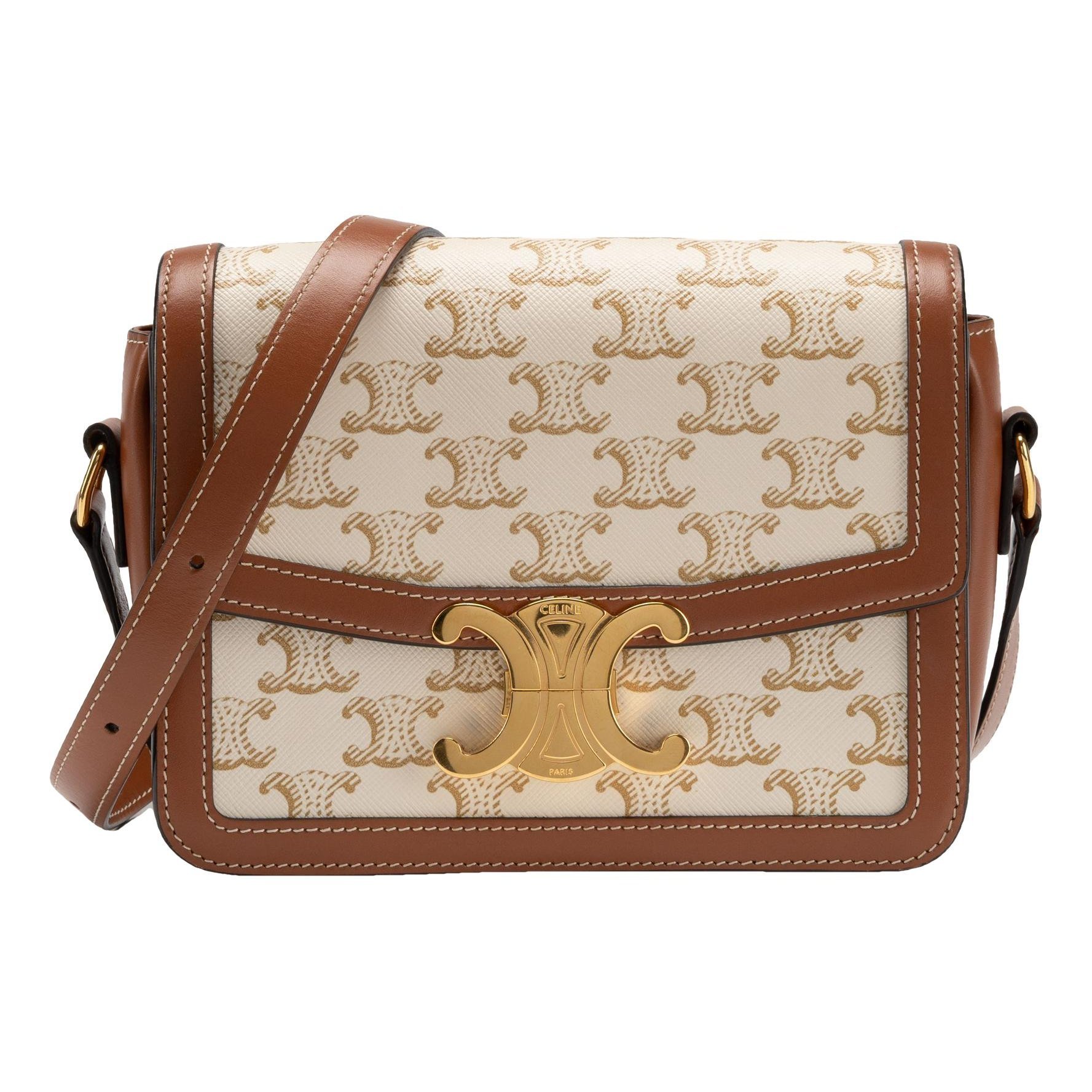 Triomphe leather handbag