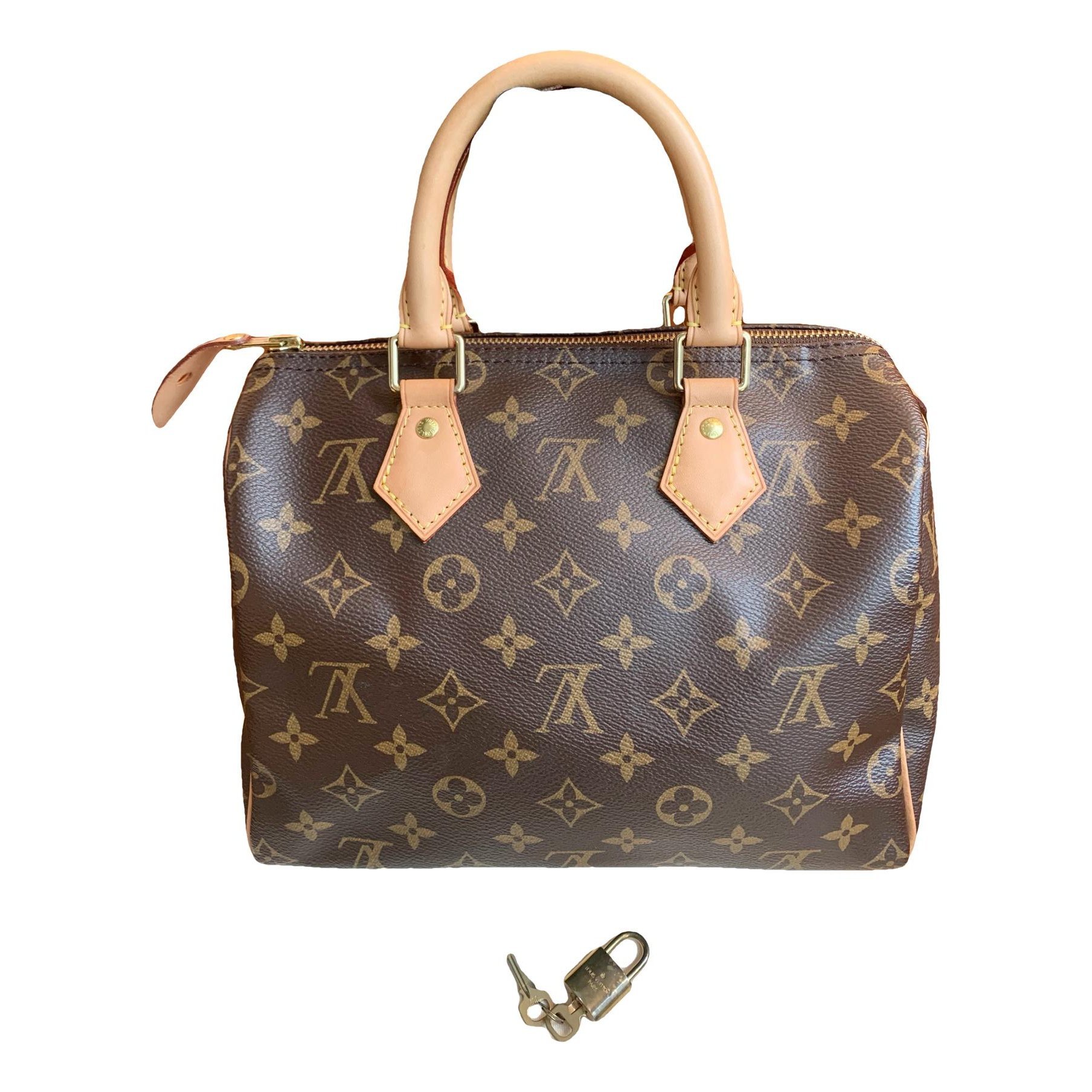 Speedy leather handbag