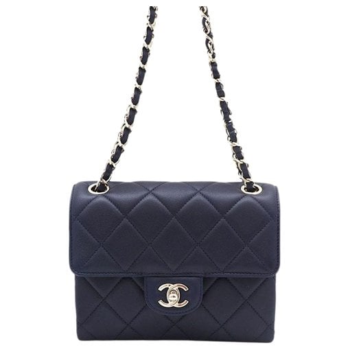Leather clutch bag
