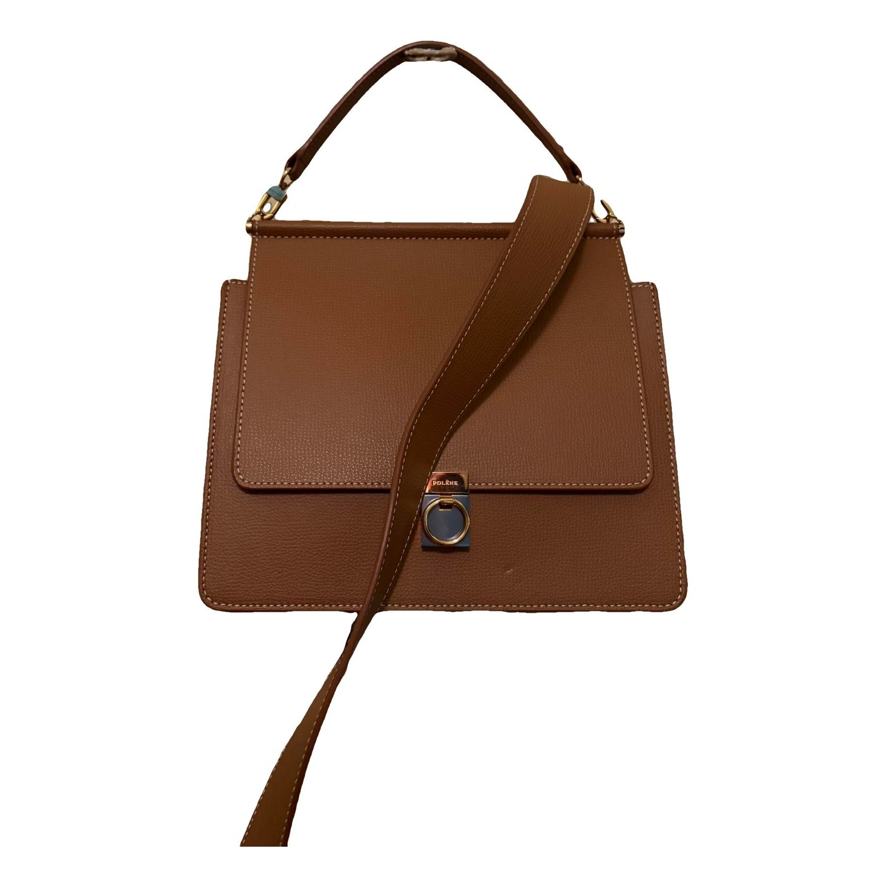 Numéro Sept leather crossbody bag