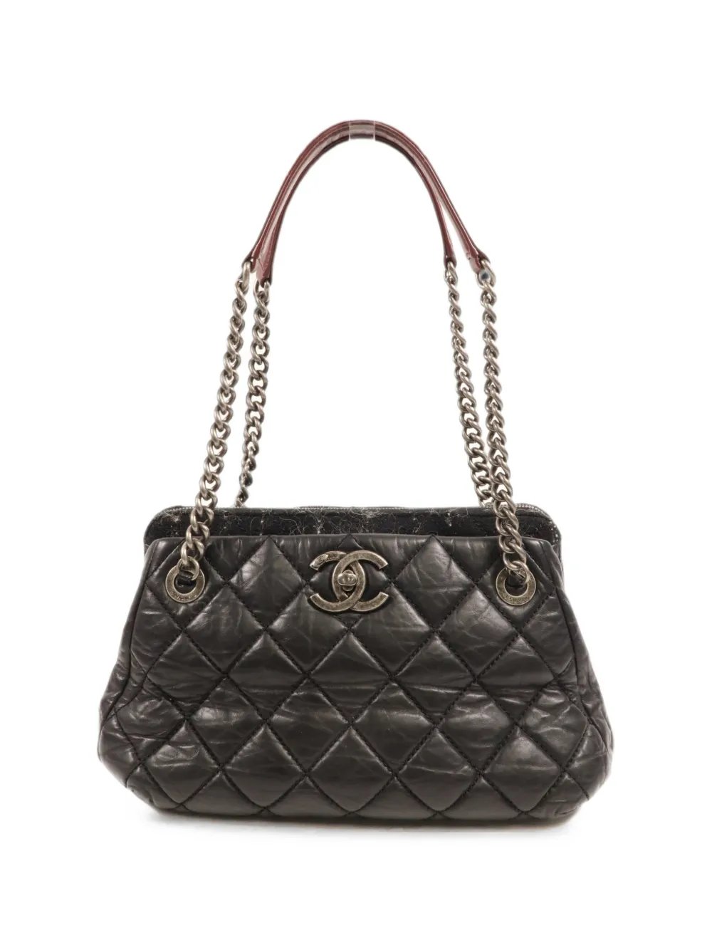 quilted CC shoulder bag