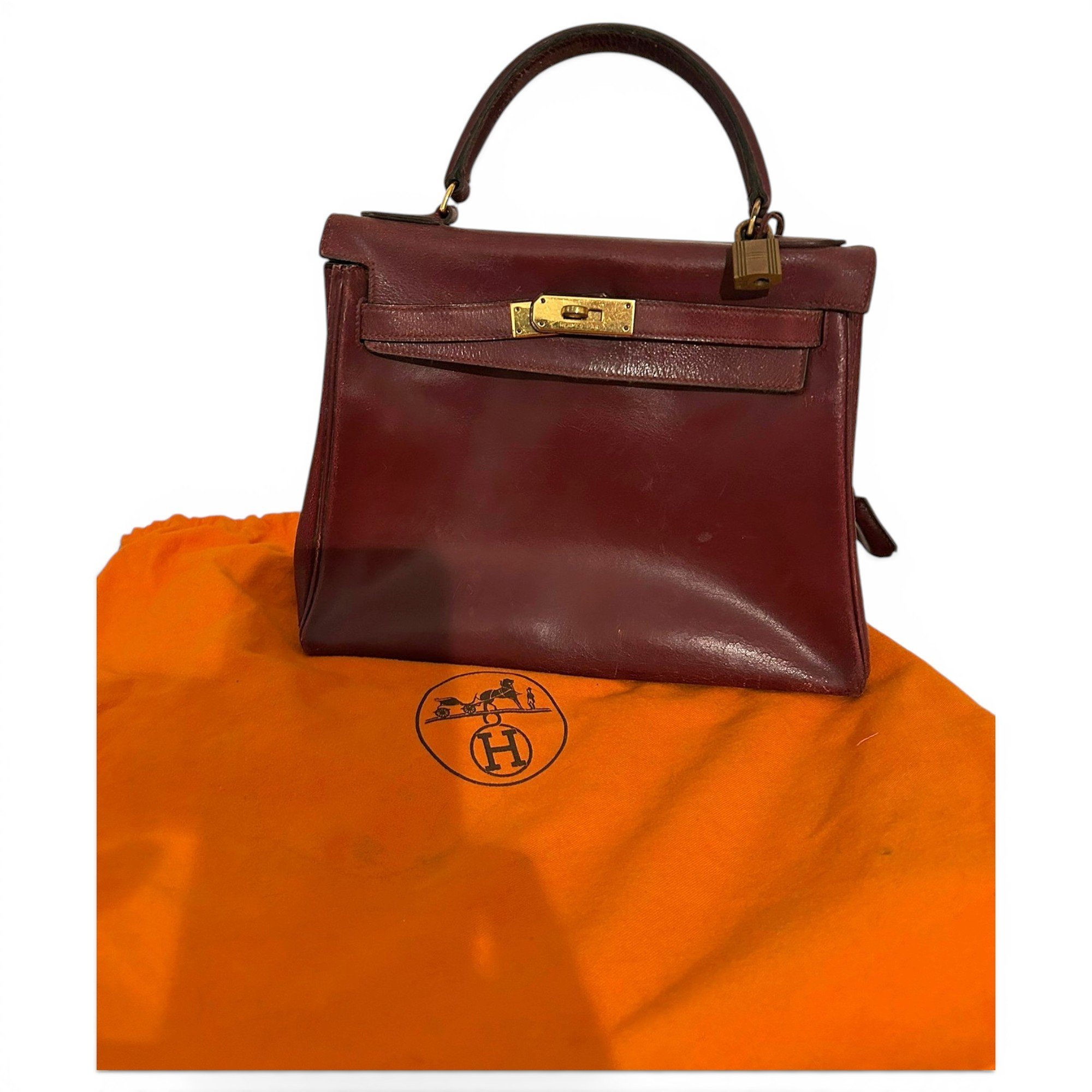 Kelly 25 leather handbag