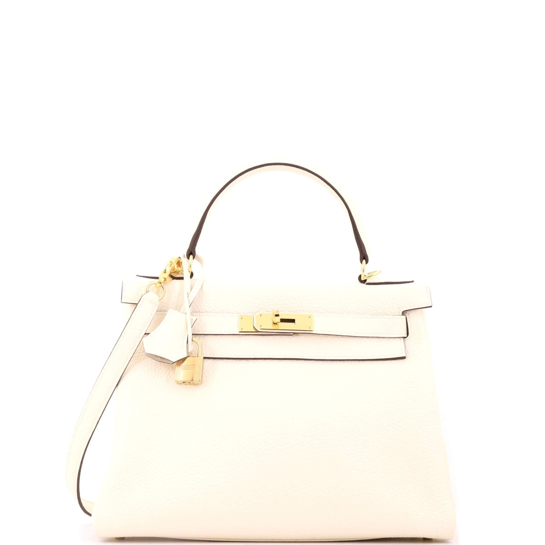 Kelly Handbag Light Togo with Gold Hardware 28