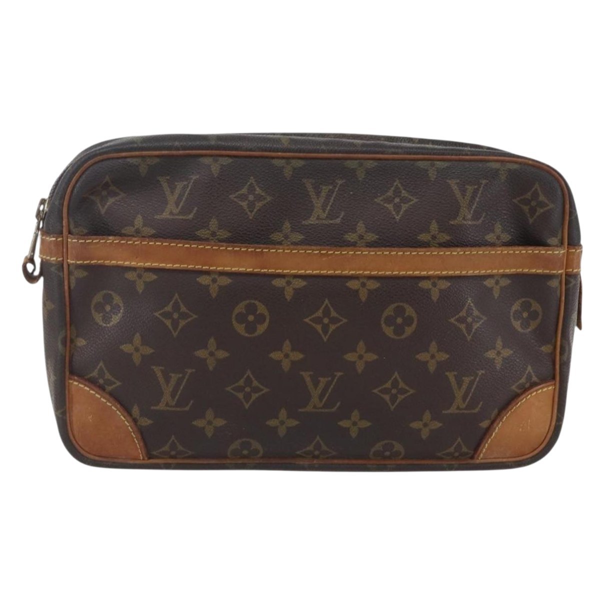 Leather clutch bag