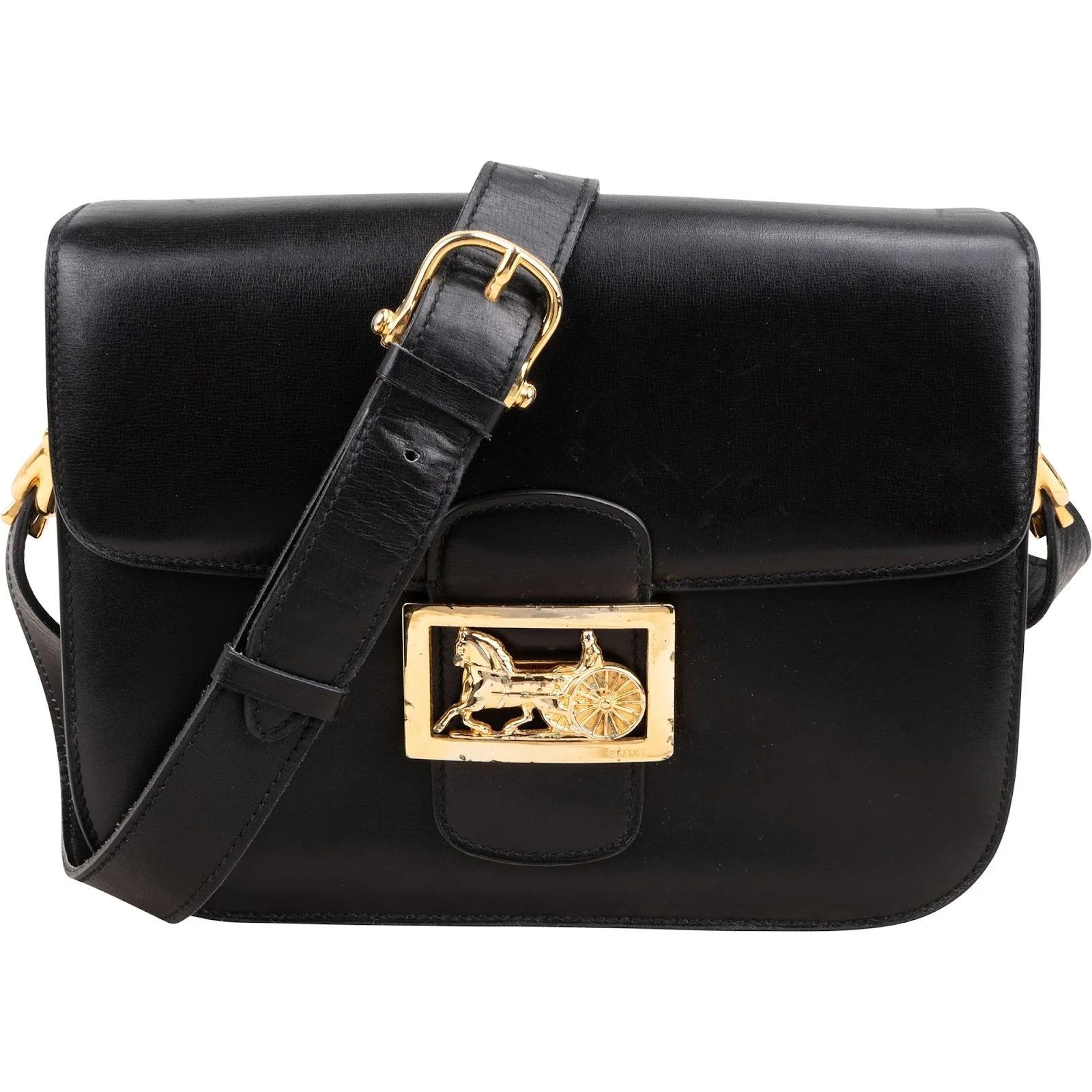 Triomphe leather handbag